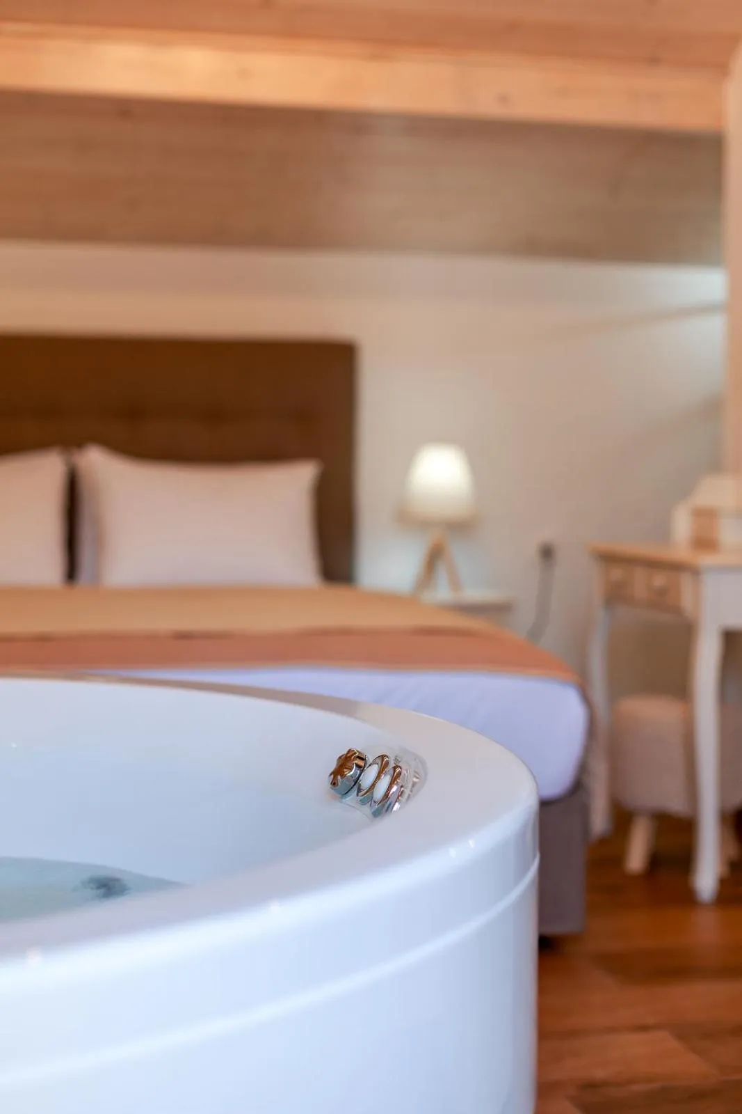 Bed in Hamam Suites Portou