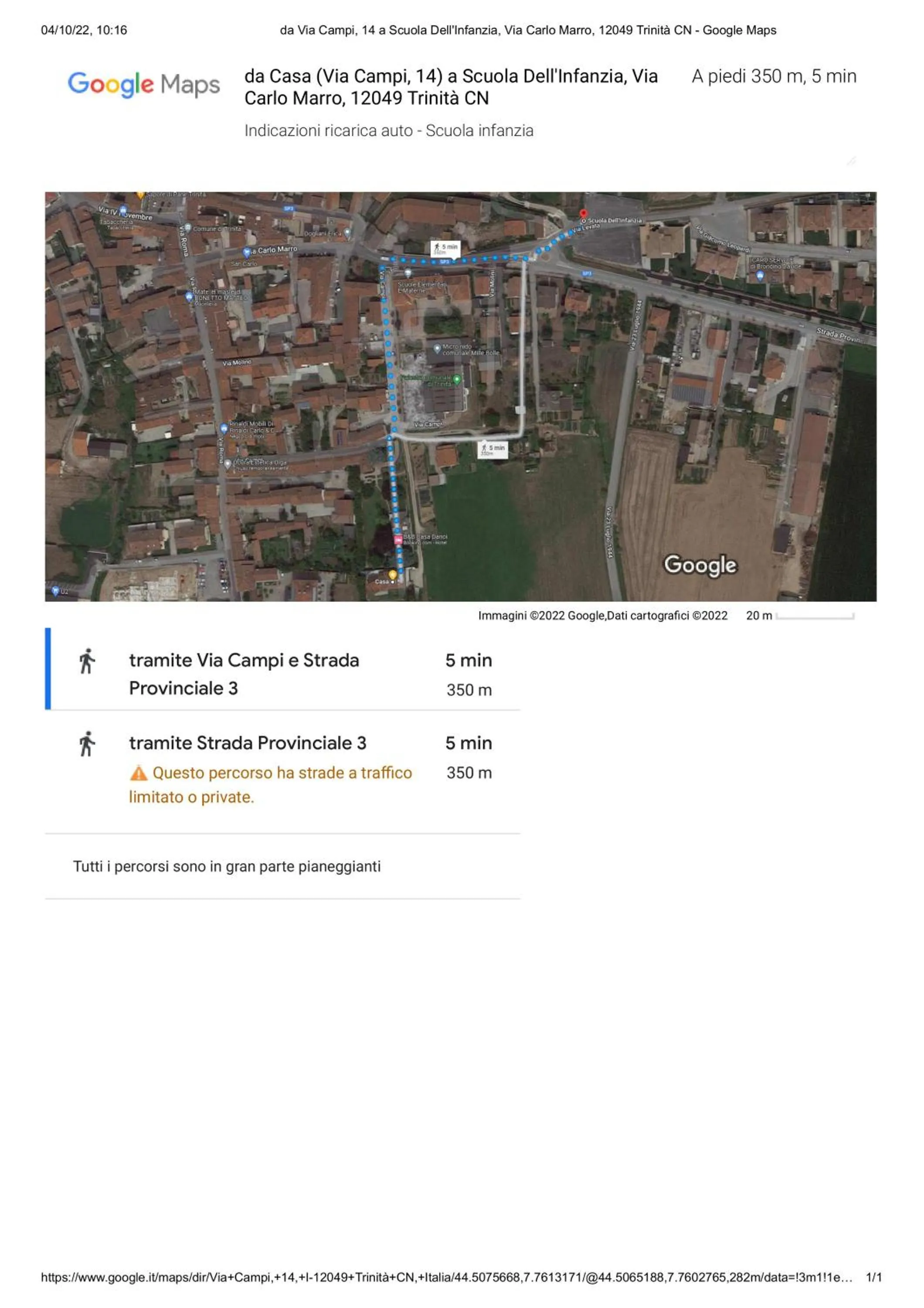 Text overlay in B&B Casa Danoi