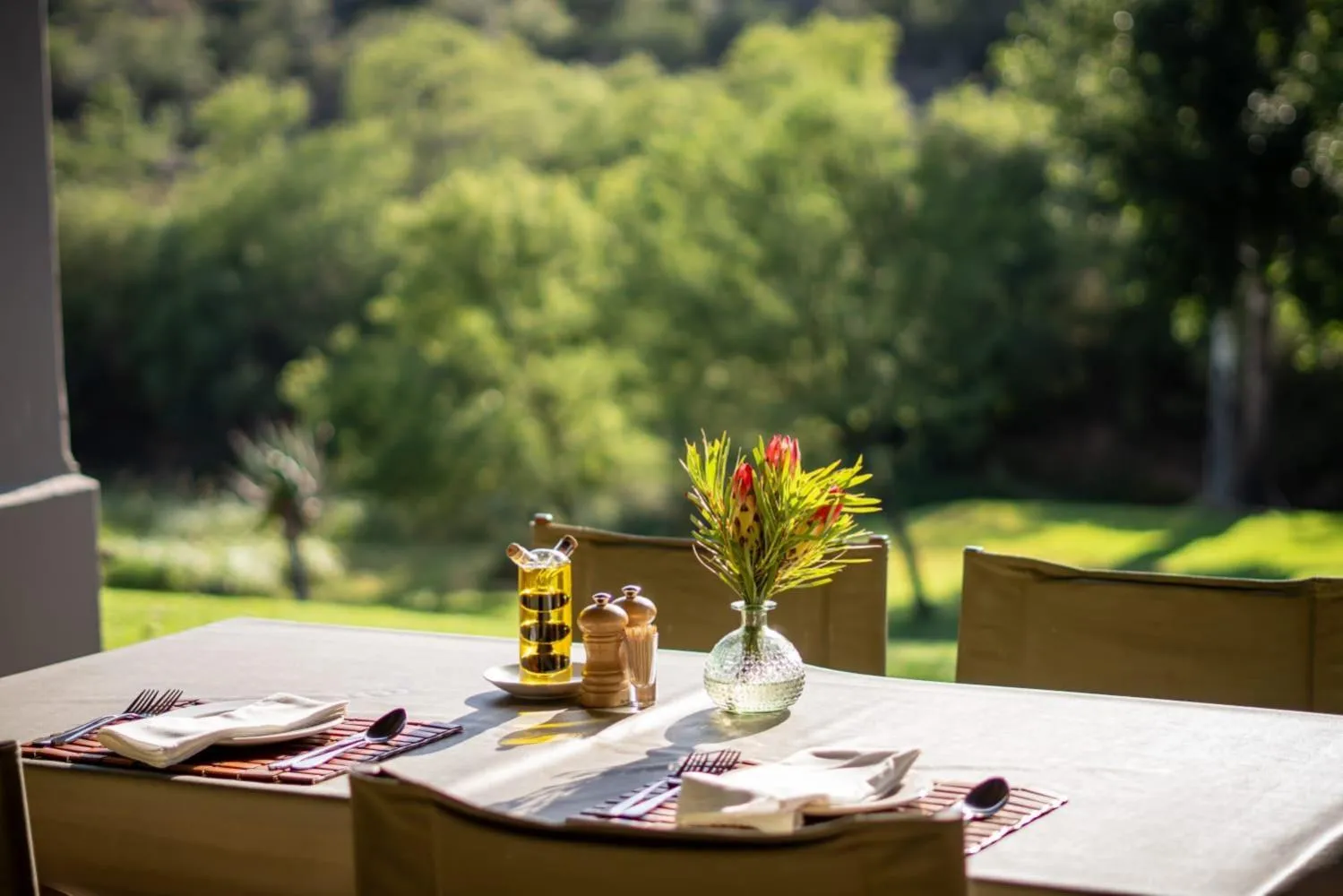 Breakfast in Wildehondekloof Game Lodge
