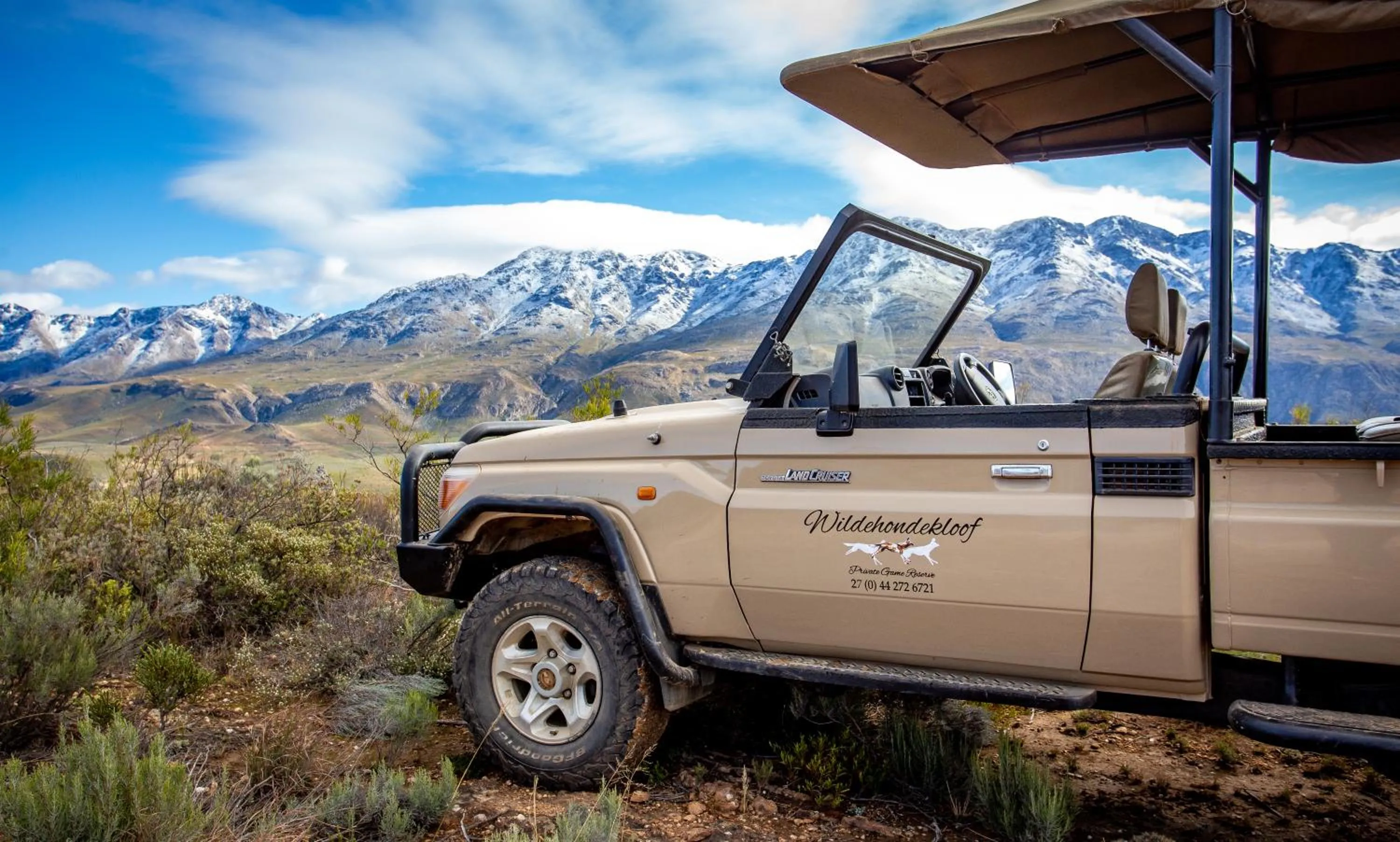 Mountain view in Wildehondekloof Game Lodge