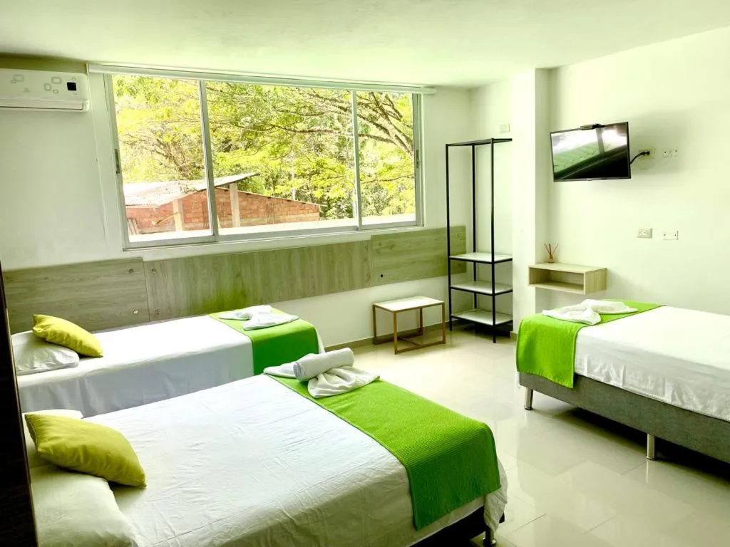 Bed in Biohotel Rio Claro