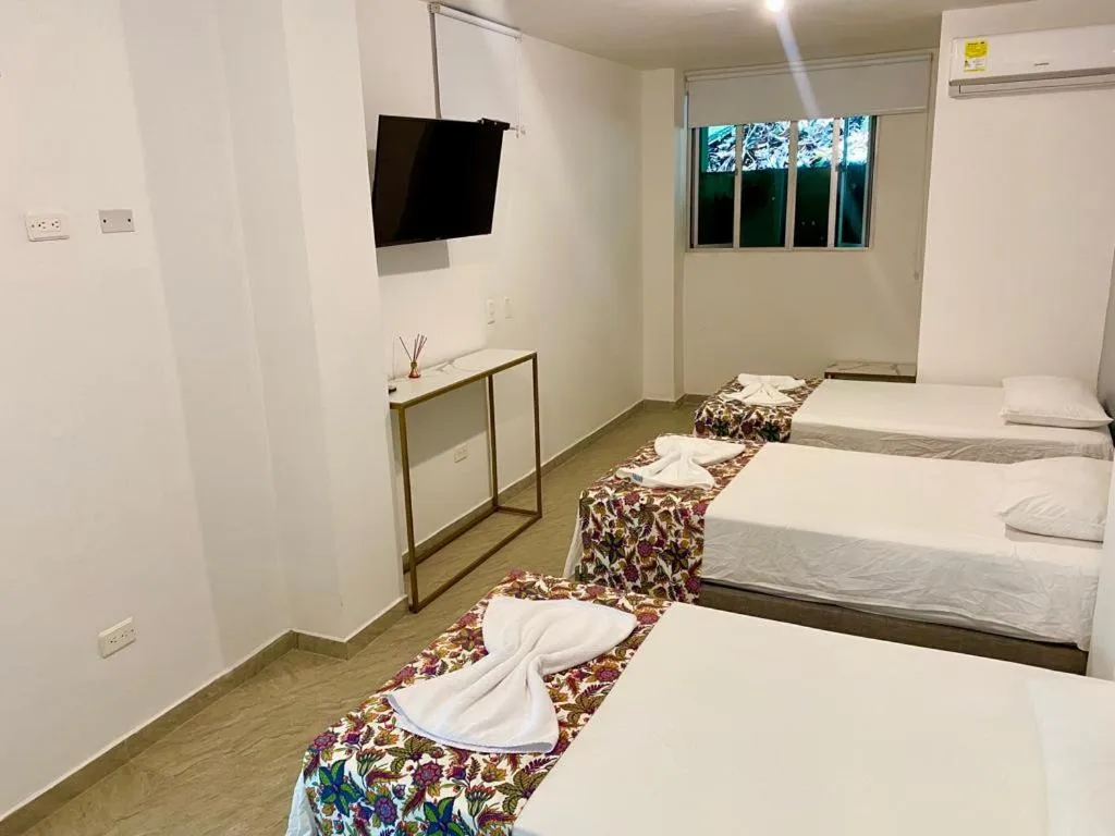 Bed in Biohotel Rio Claro