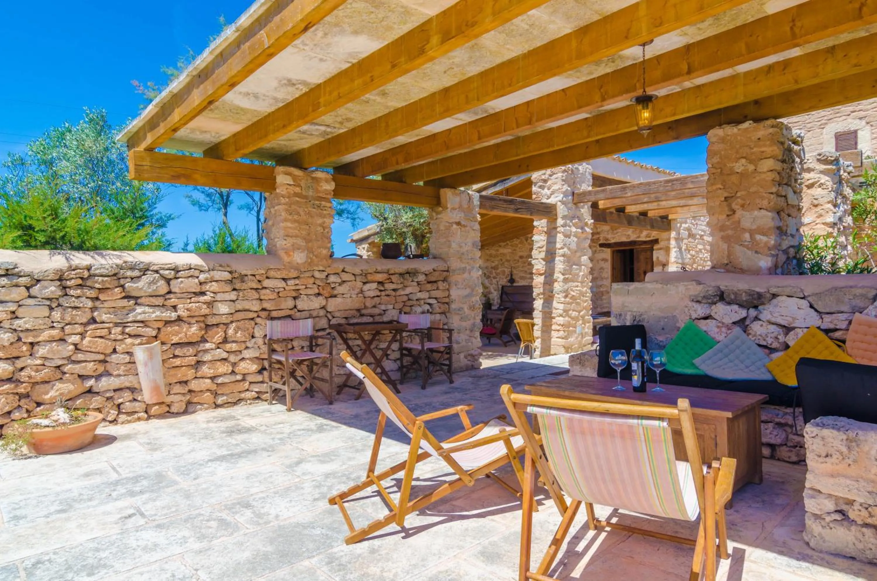 Balcony/Terrace in Villa Es Molí­ Des Trenc
