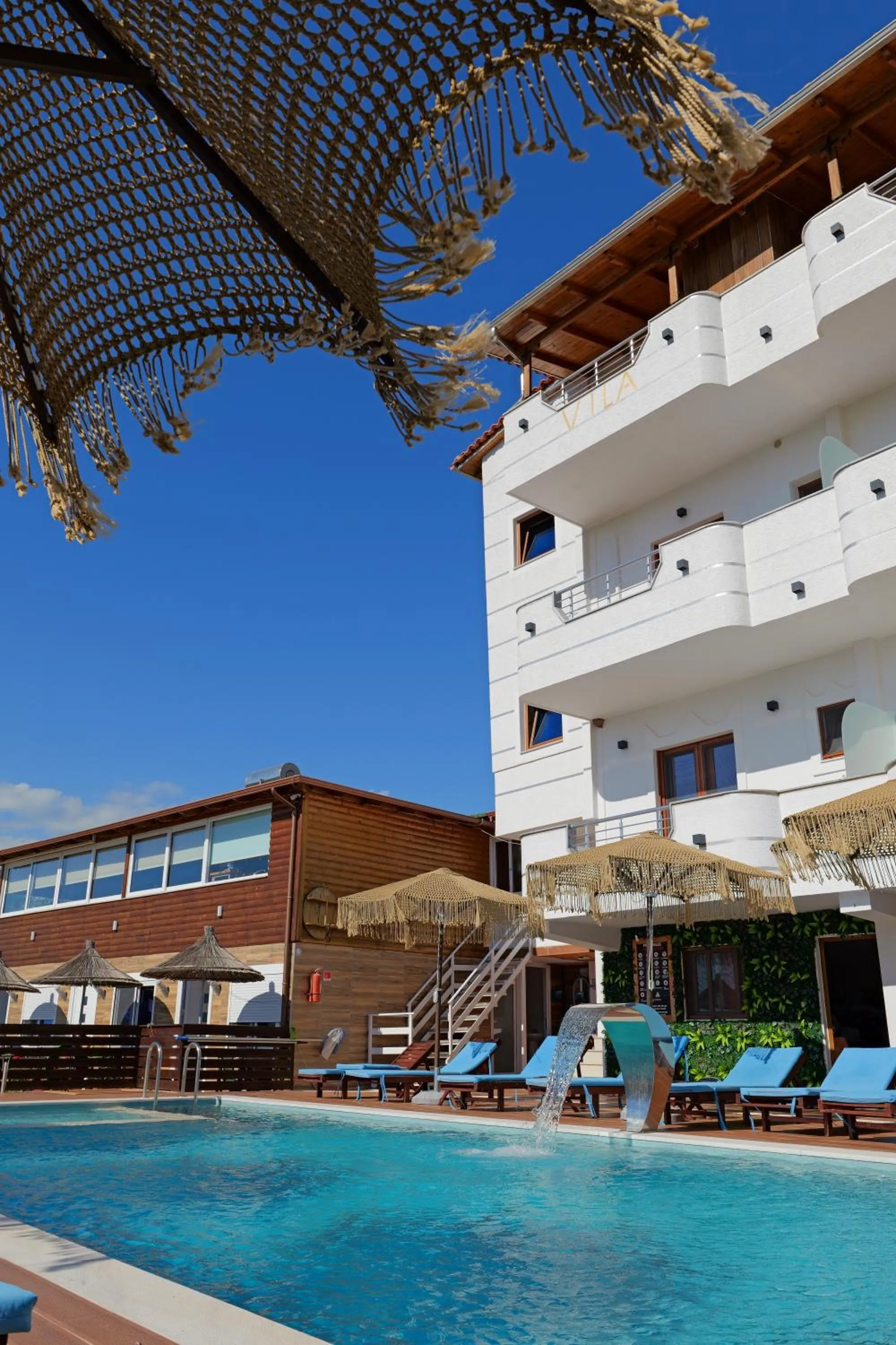 Pool view in Vila Shpetimi