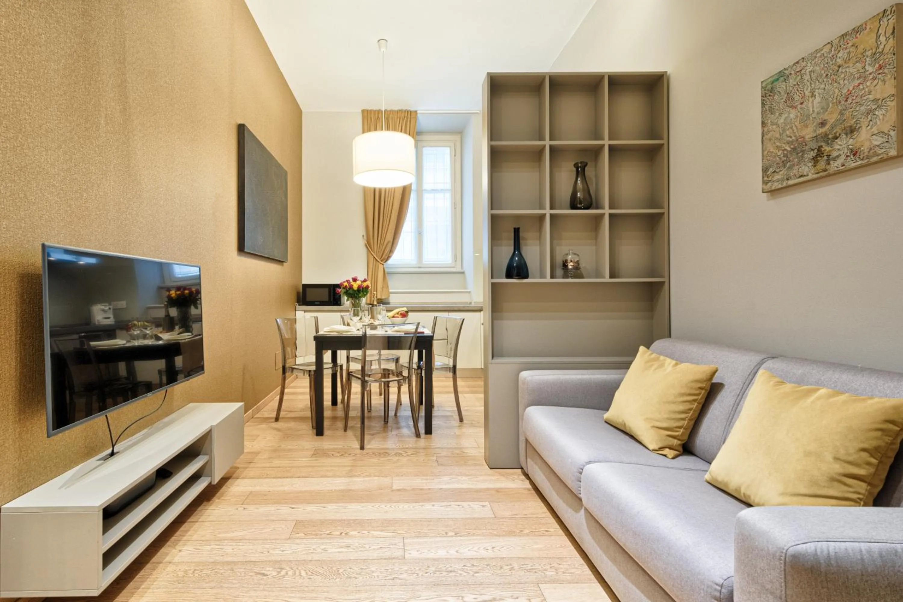 Seating area in Palazzo Del Carretto-Art Apartments and Guesthouse