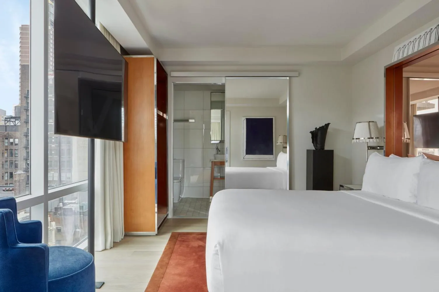 Bedroom, Bed in Hotel Park Ave NYC