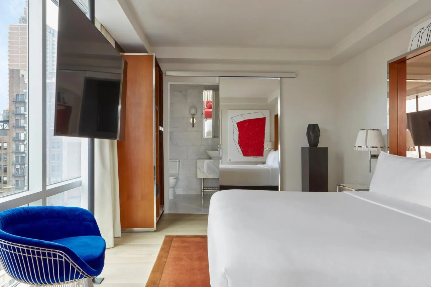 Bedroom, Bed in Hotel Park Ave NYC