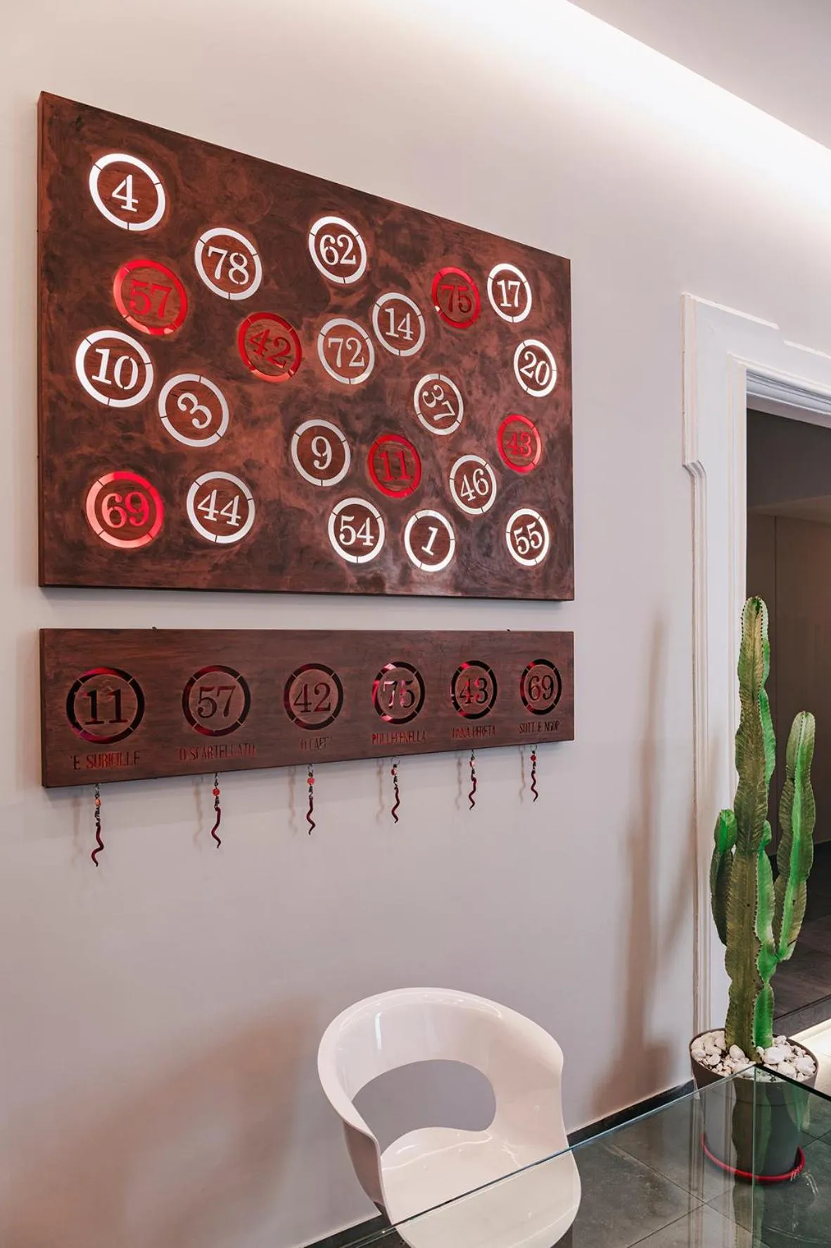 Lobby or reception in La Smorfia