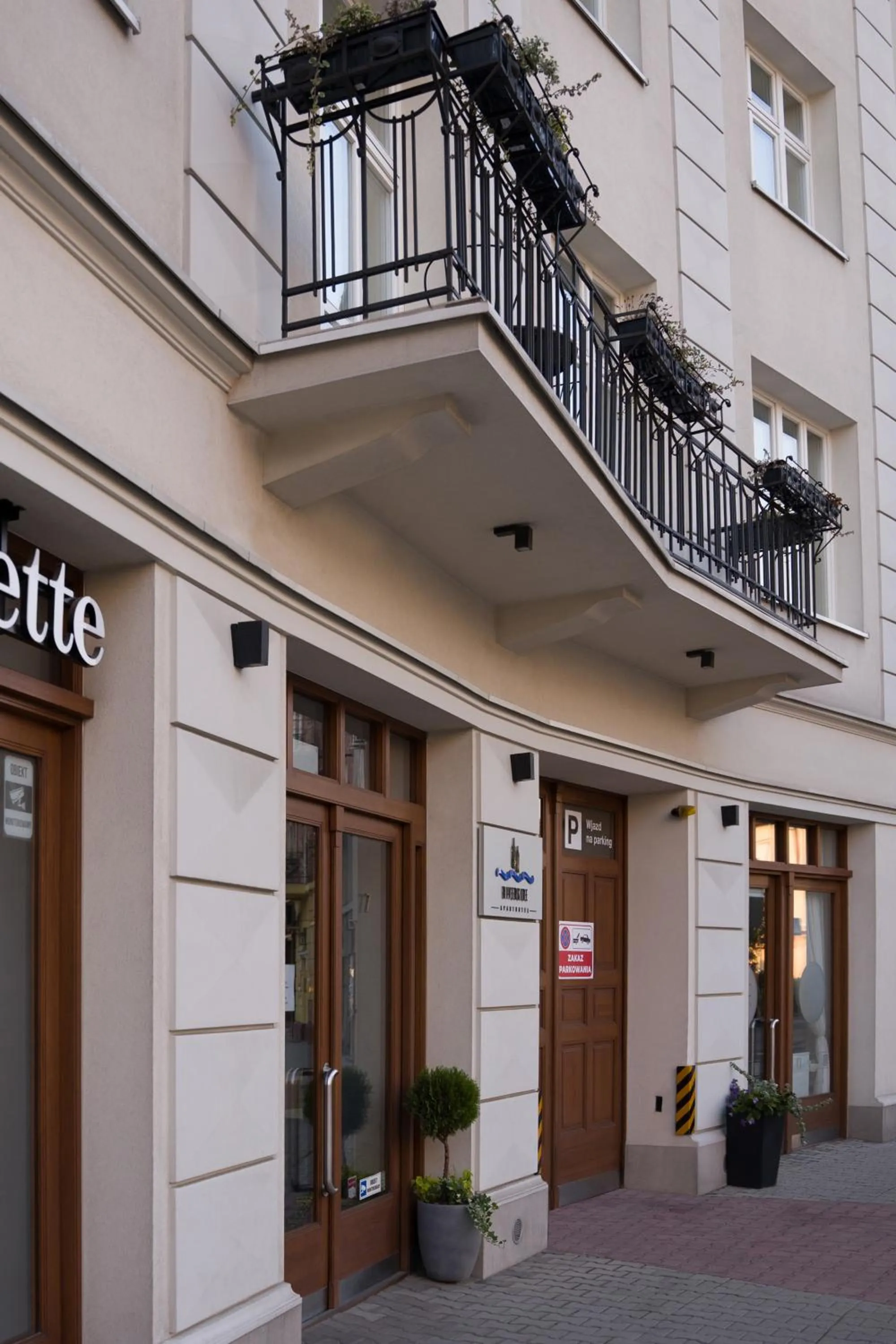 Property building in Riverside Aparthotel Cracow