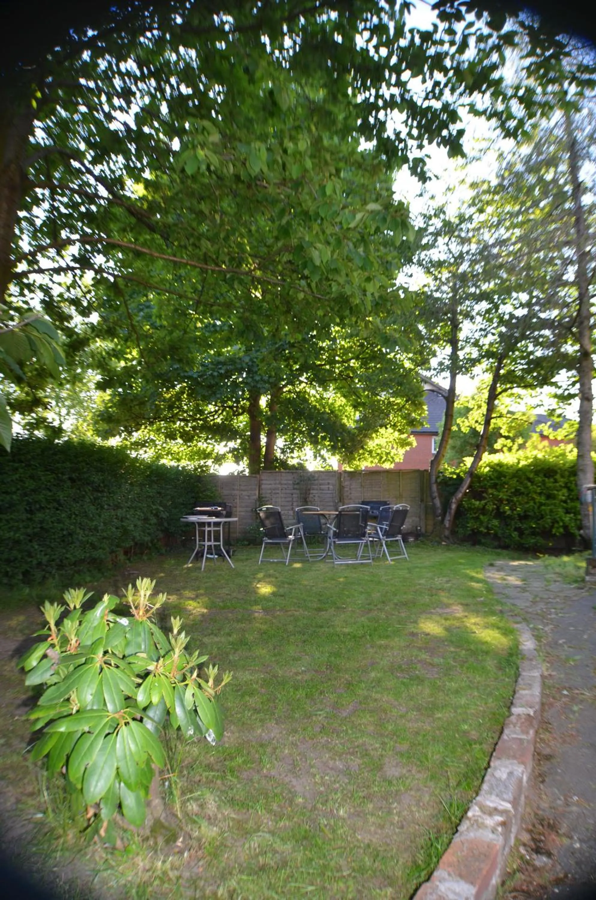 Garden in Queens Guesthouse Manchester