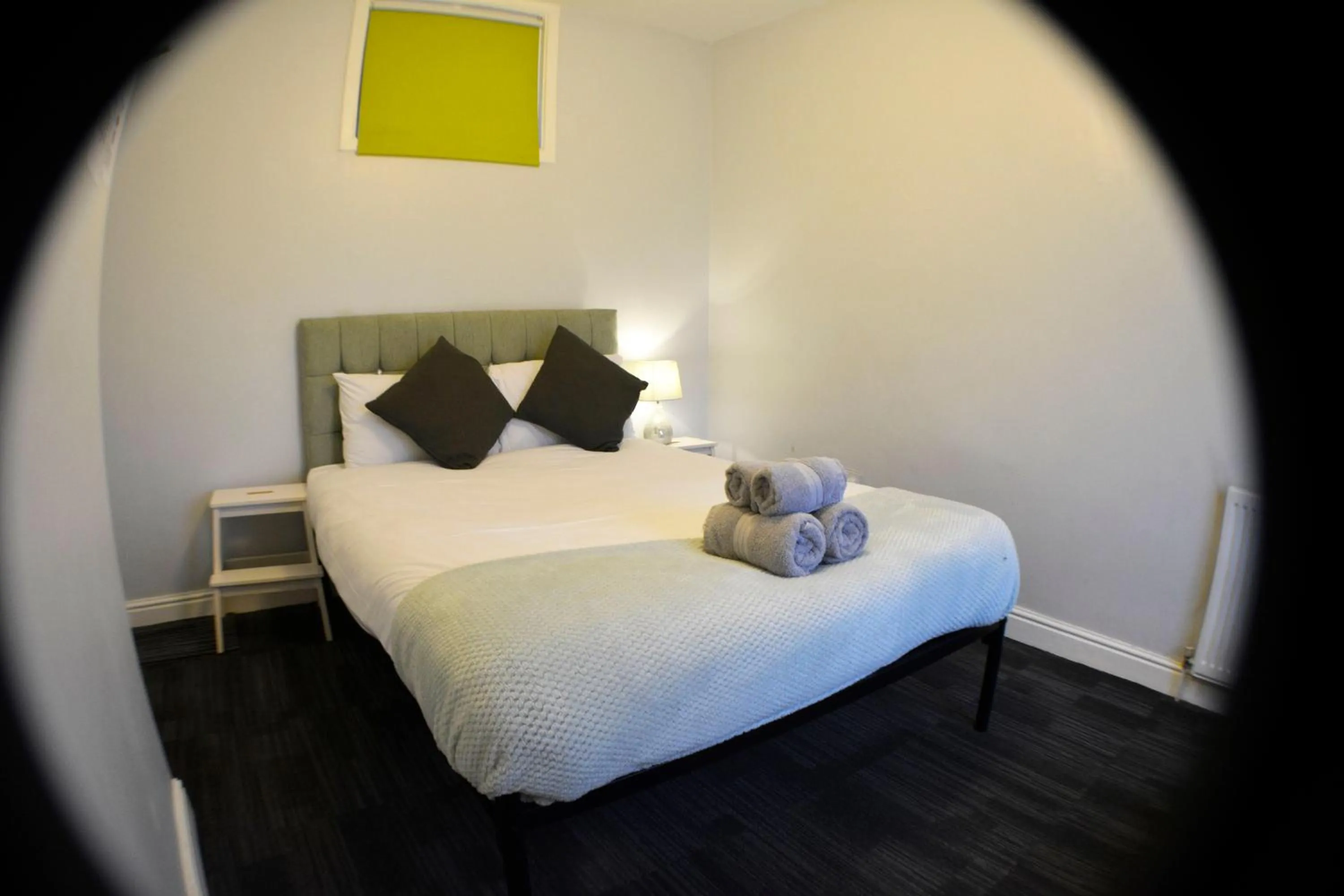 Bed in Queens Guesthouse Manchester