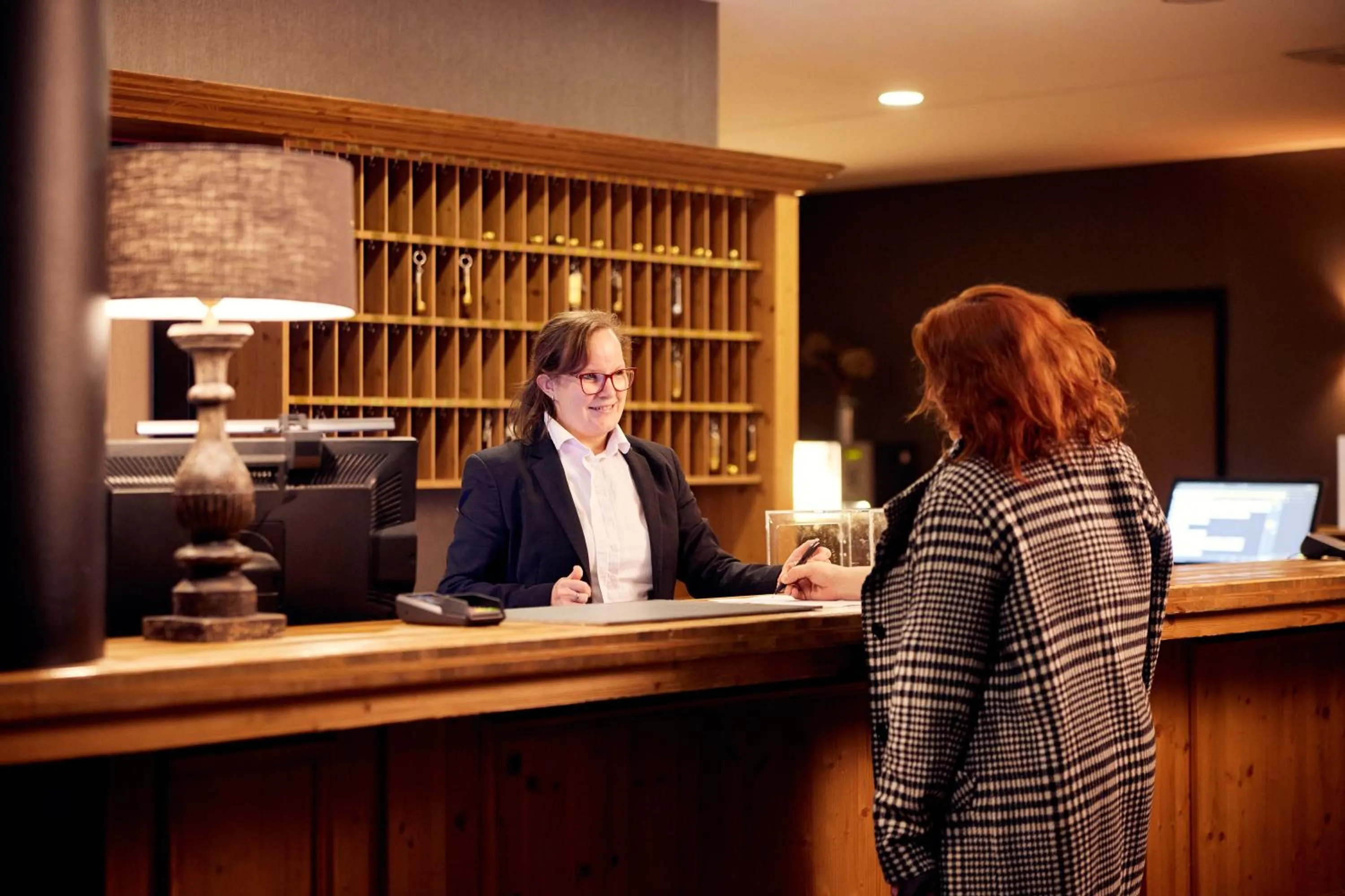 Lobby or reception in Hotel Hamburg-Wittenburg van der Valk