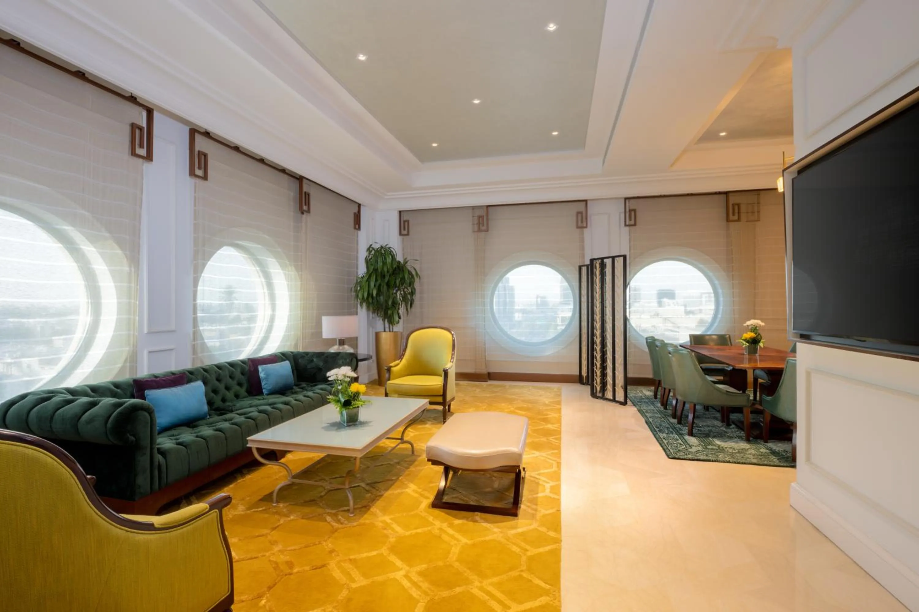 Living room in The Hotel Galleria Jeddah, Curio Collection by Hilton