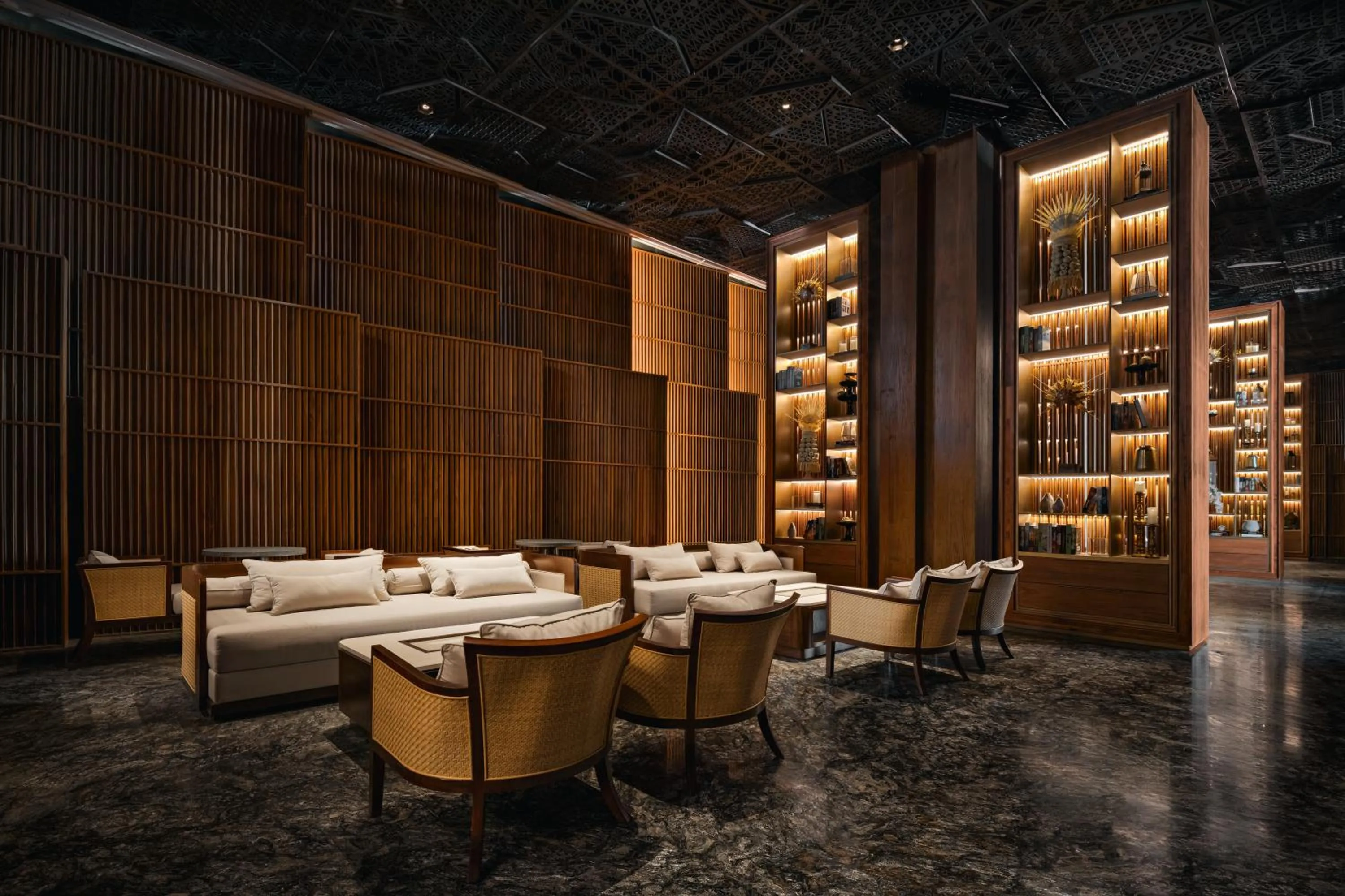 Library in Bali Beach Hotel