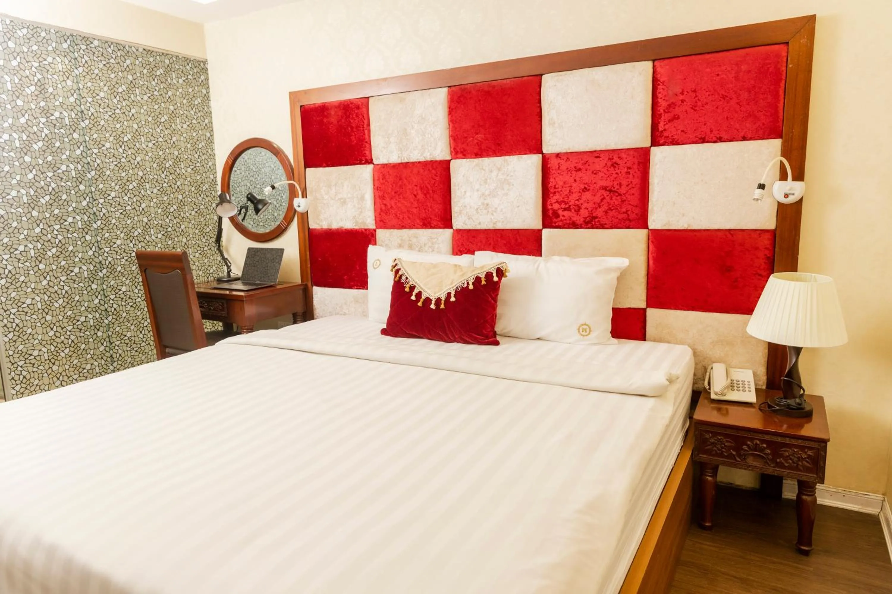 Bedroom, Bed in Lavender Boutique House