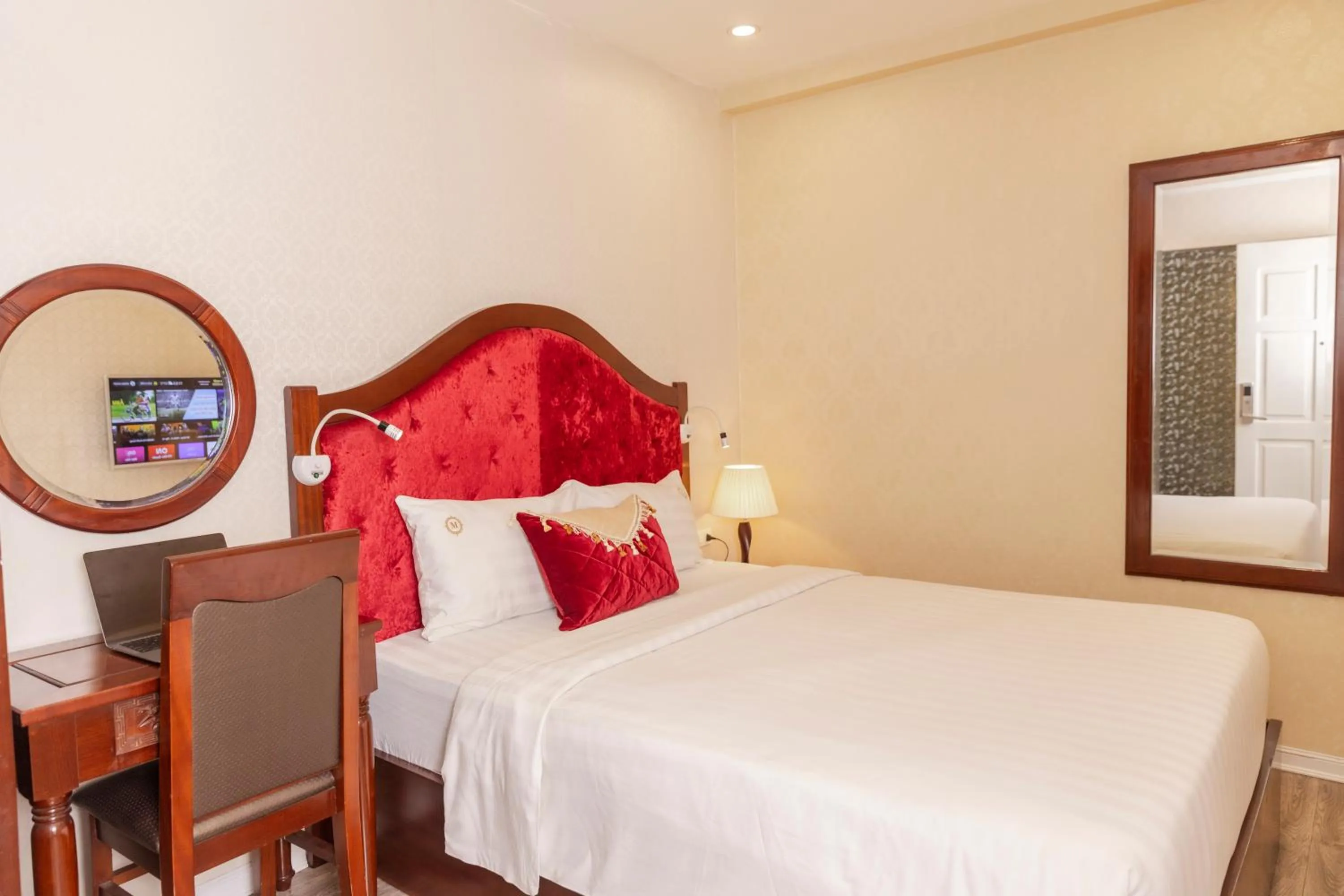 Bedroom, Bed in Lavender Boutique House