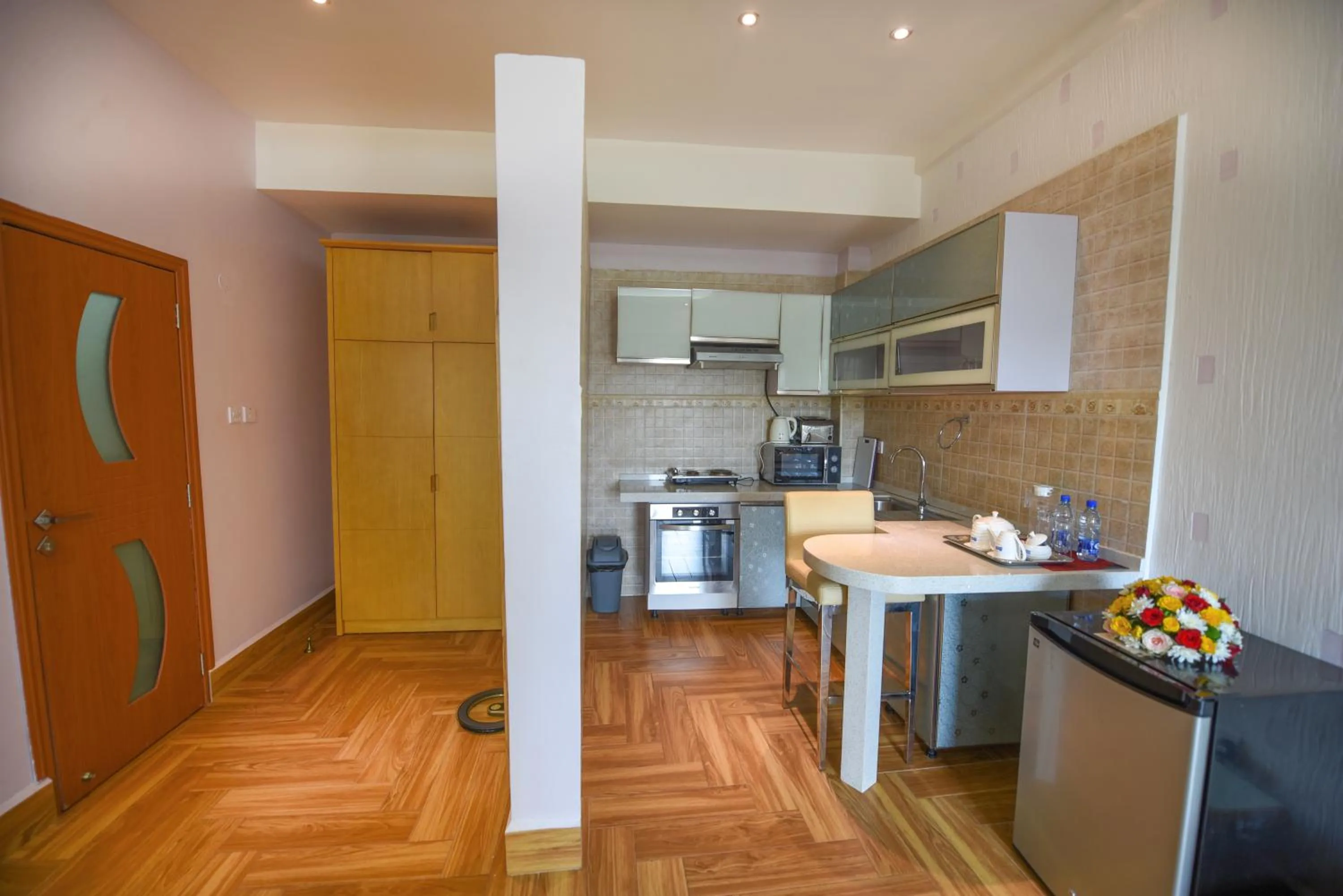 Kitchen or kitchenette in BMK House Apartments