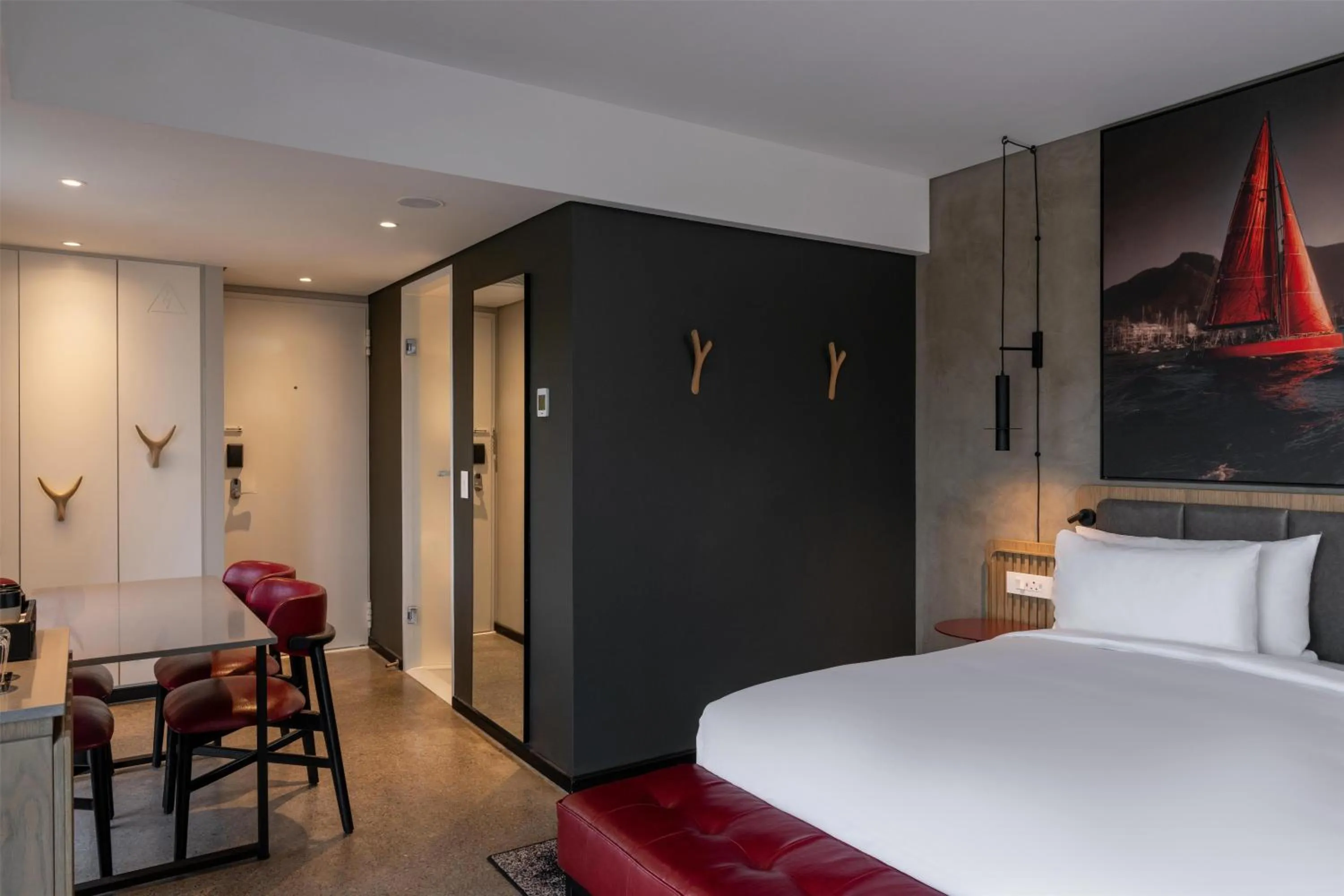 Bedroom, Bed in Radisson RED Hotel V&A Waterfront Cape Town