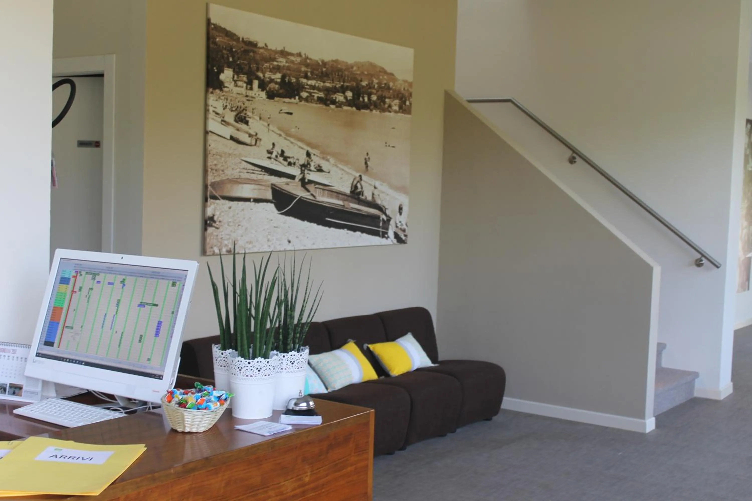 Lobby or reception in Lake Garda Beach Hostel