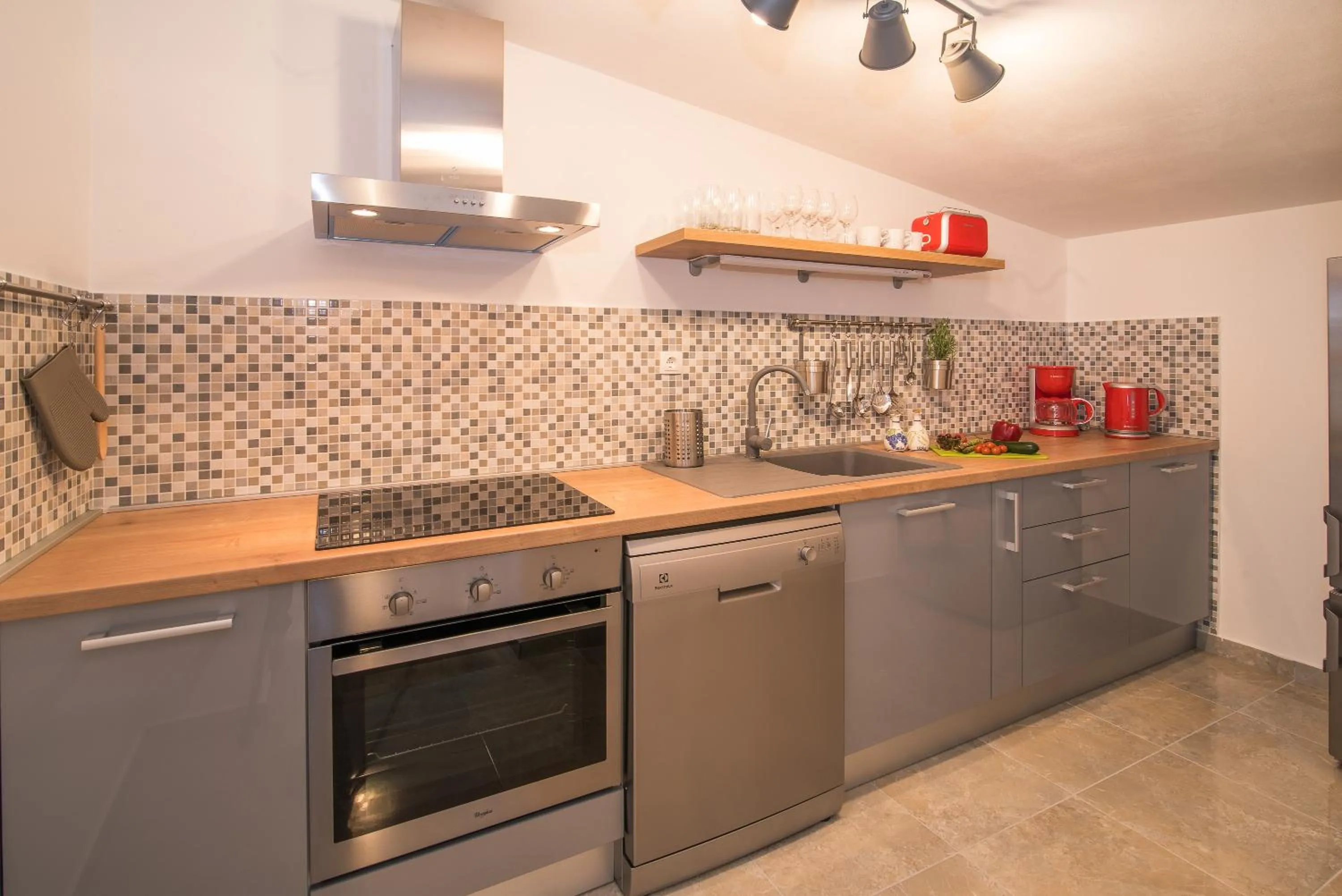 Kitchen or kitchenette in Mobile Homes Residence Ulika