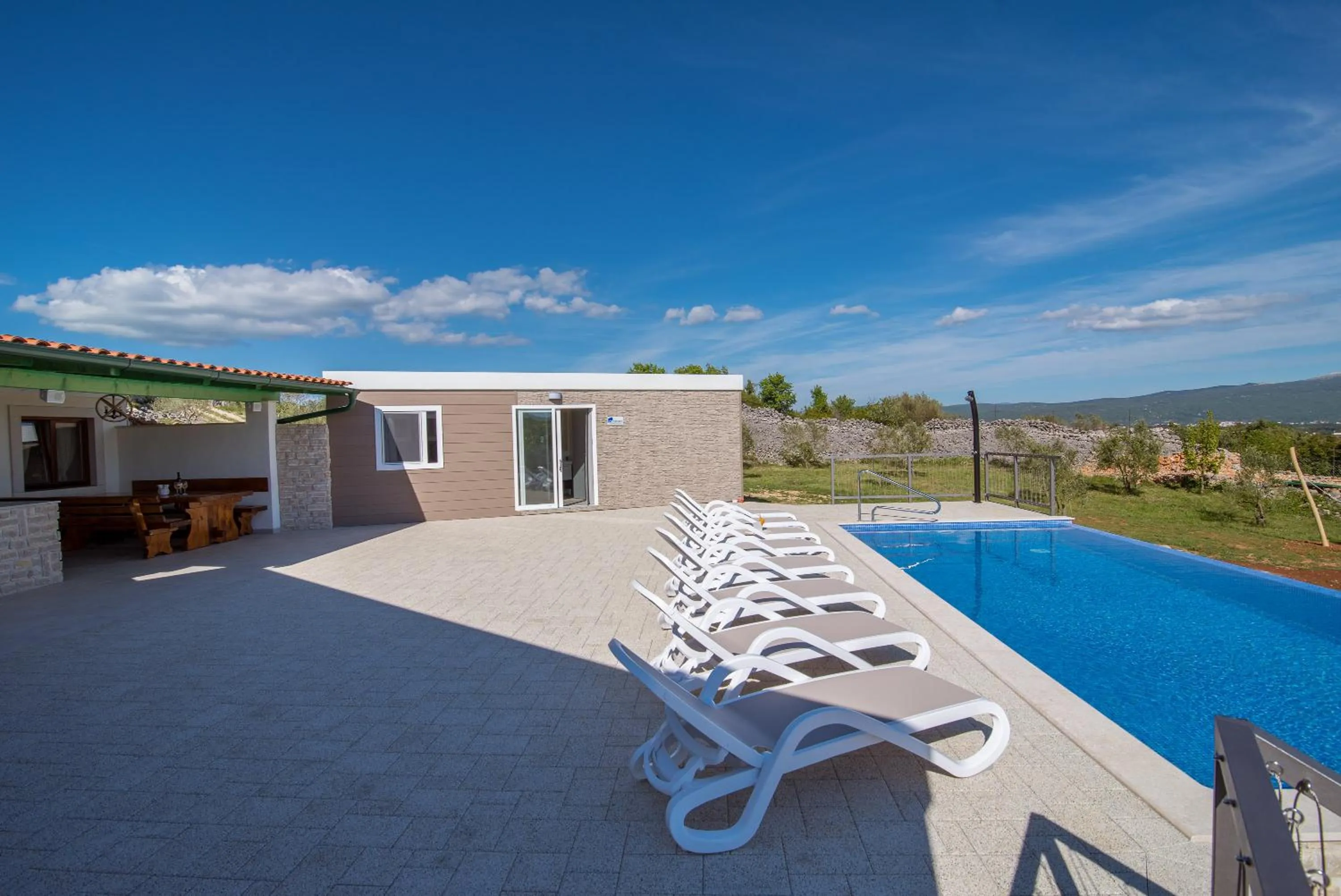 Pool view in Mobile Homes Residence Ulika