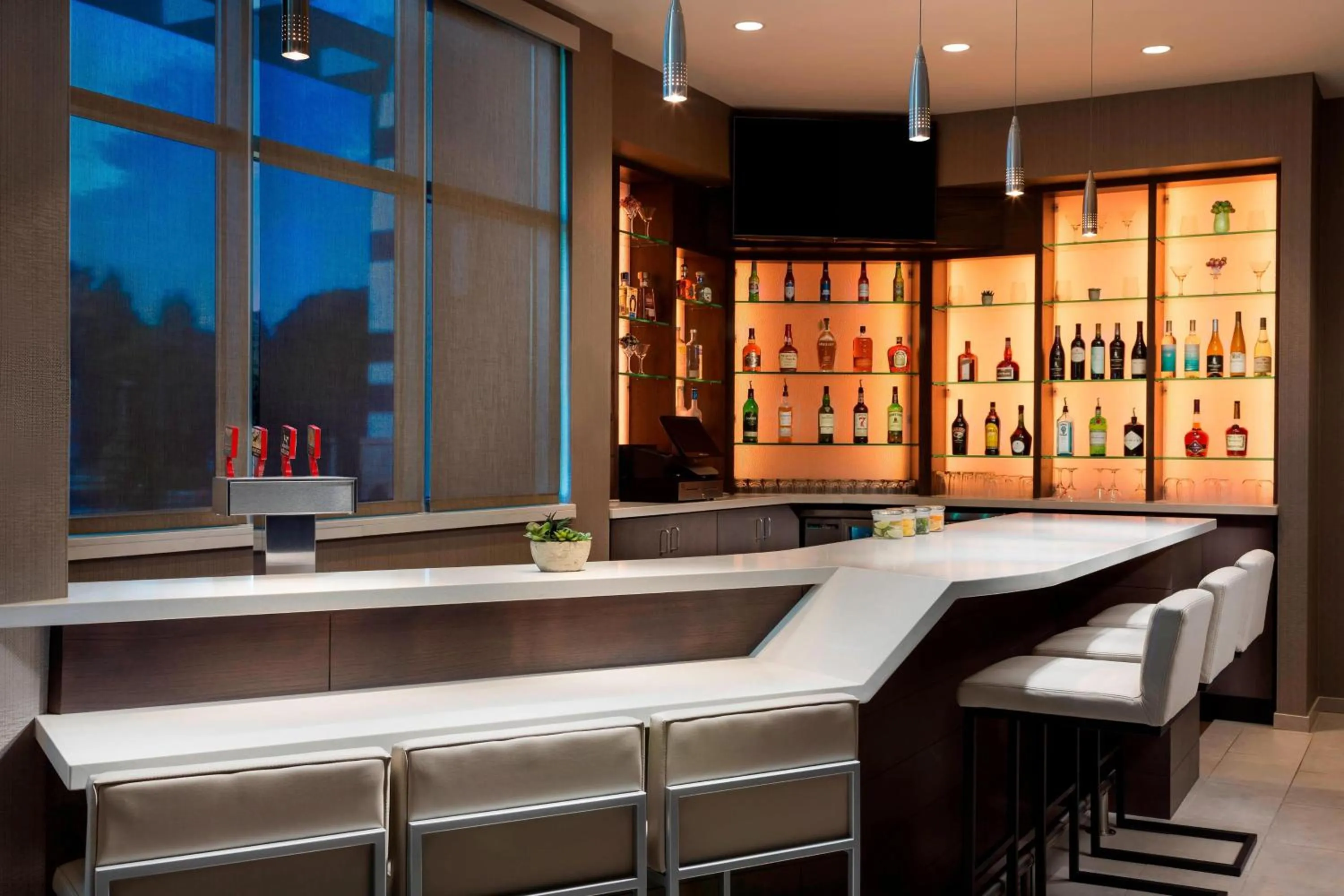 Lounge or bar in SpringHill Suites by Marriott Belmont Redwood Shores