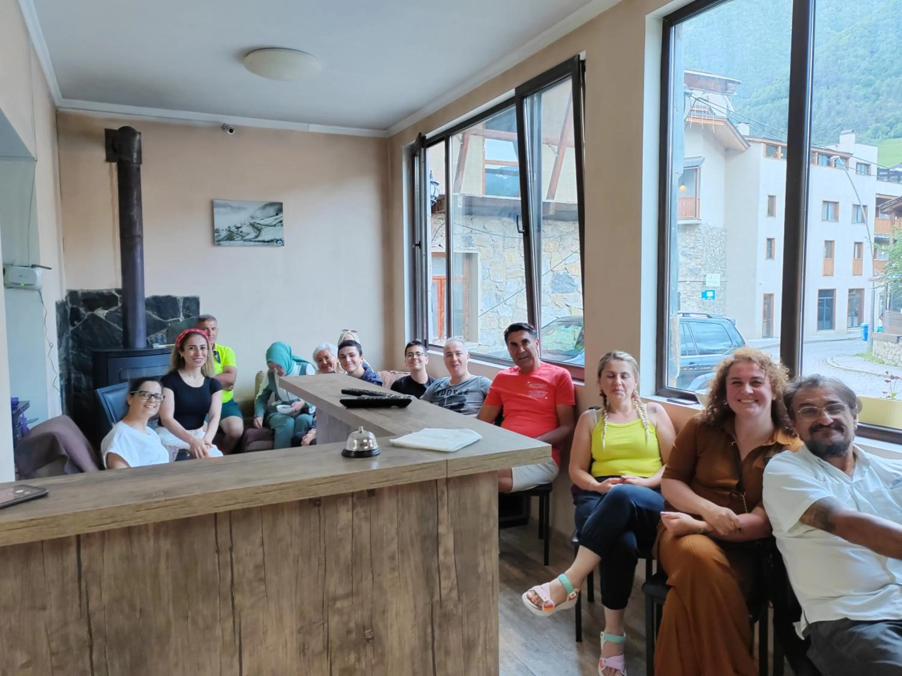 Living room in Hotel Svanseti