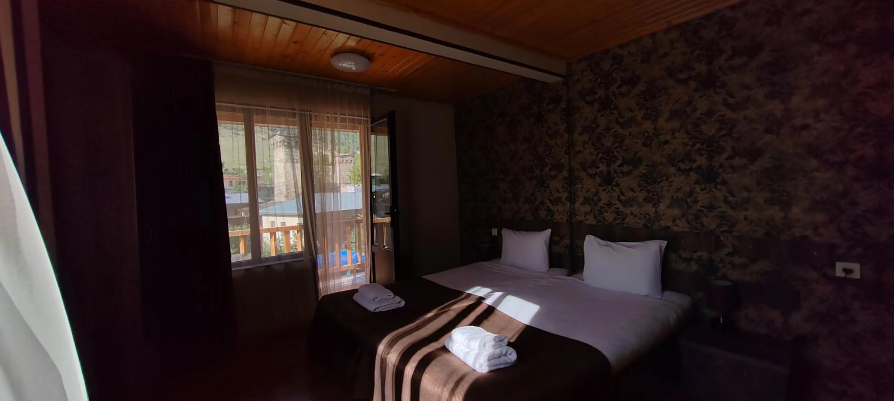 Bed in Hotel Svanseti