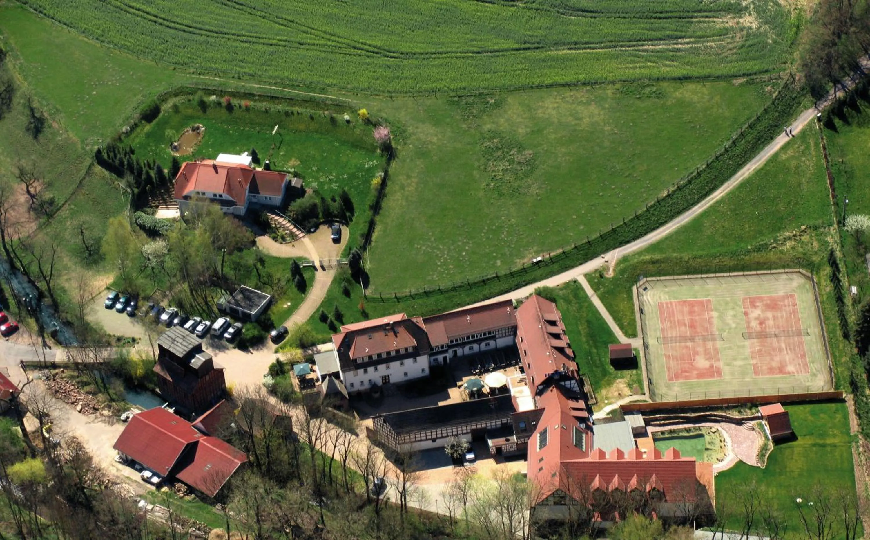Bird's eye view in Hotel Hammermühle
