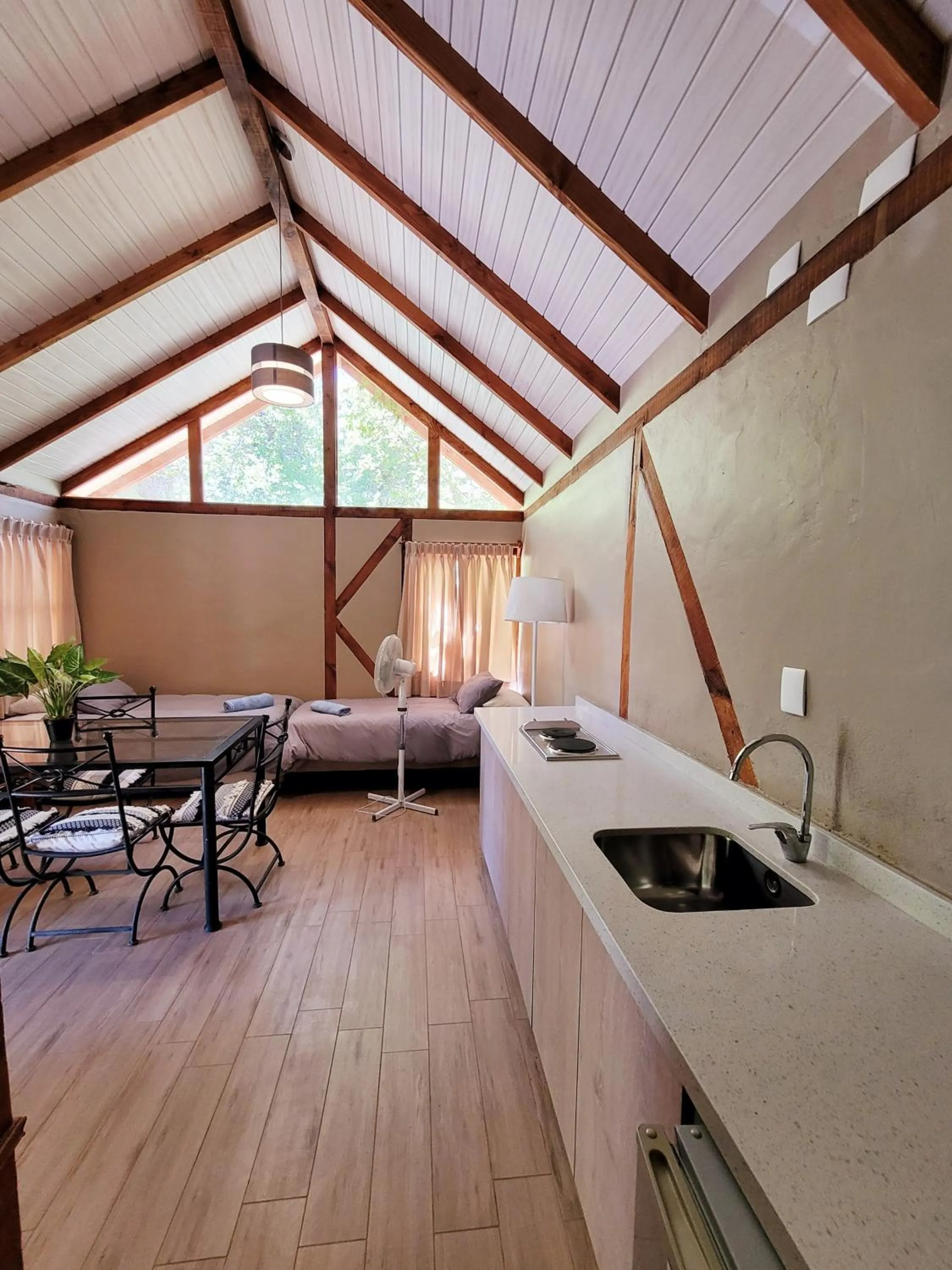 Decorative detail, Bed in Hotel El Tesoro de Elqui
