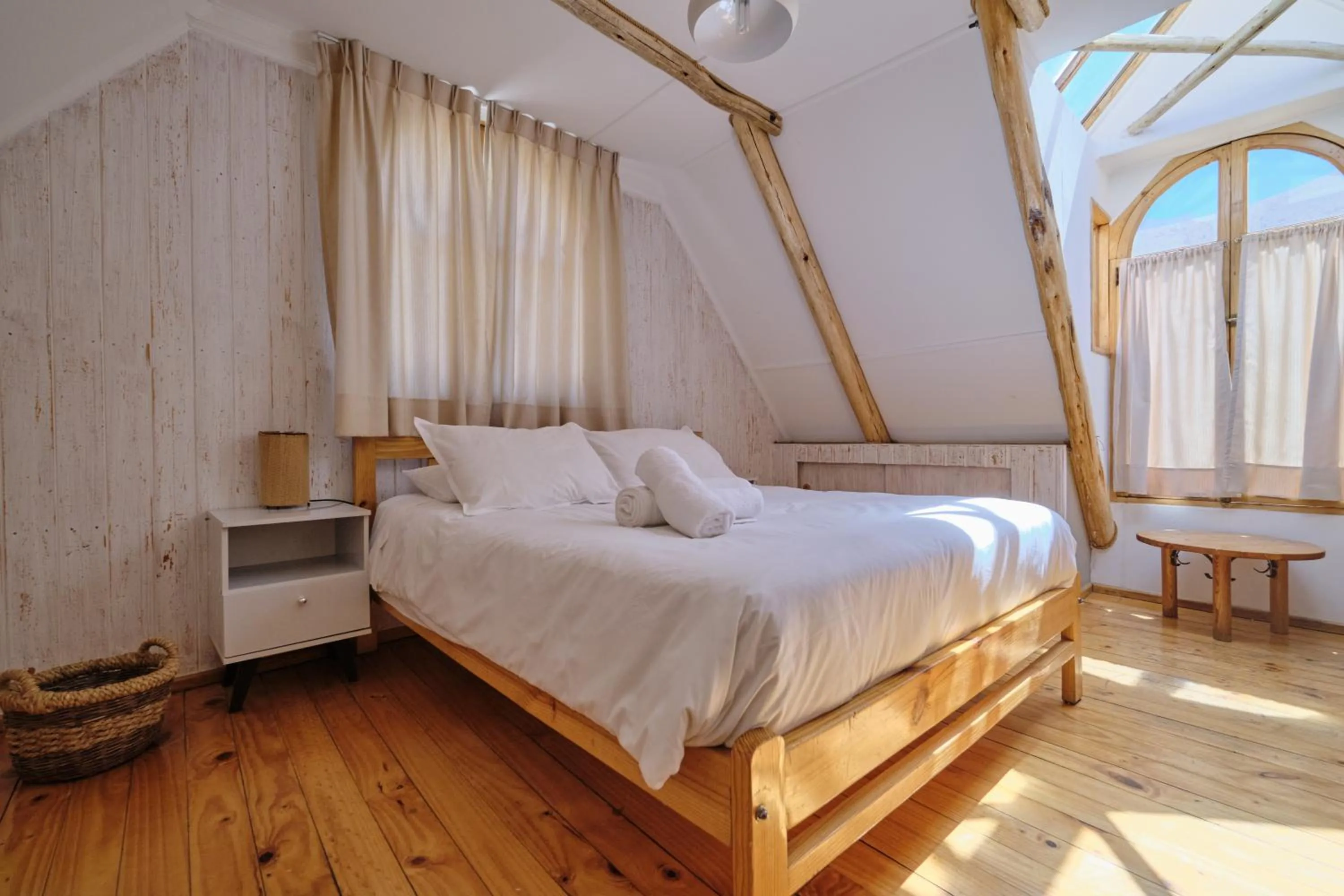 Bed in Hotel El Tesoro de Elqui