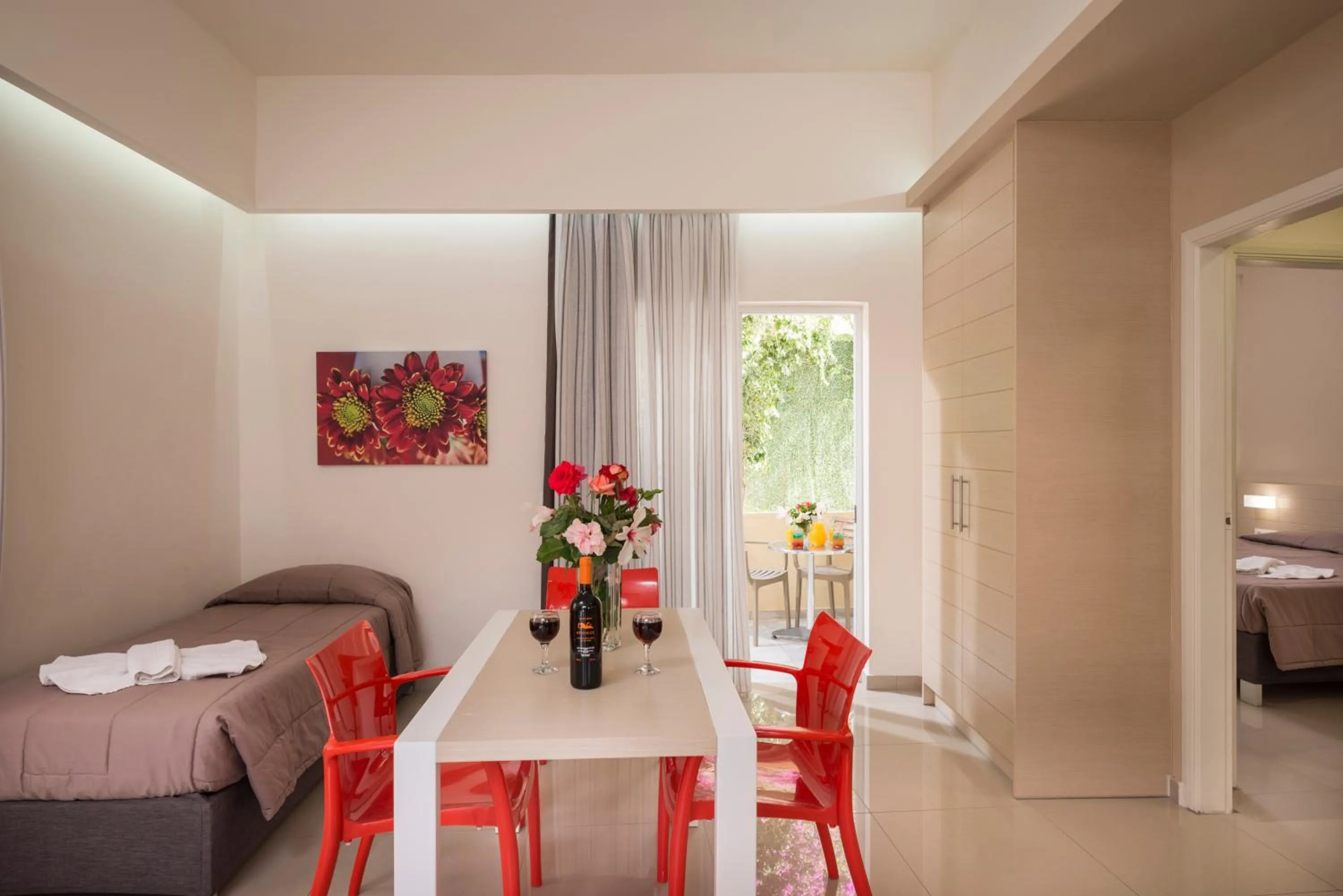 Bed in Atrion Resort Hotel