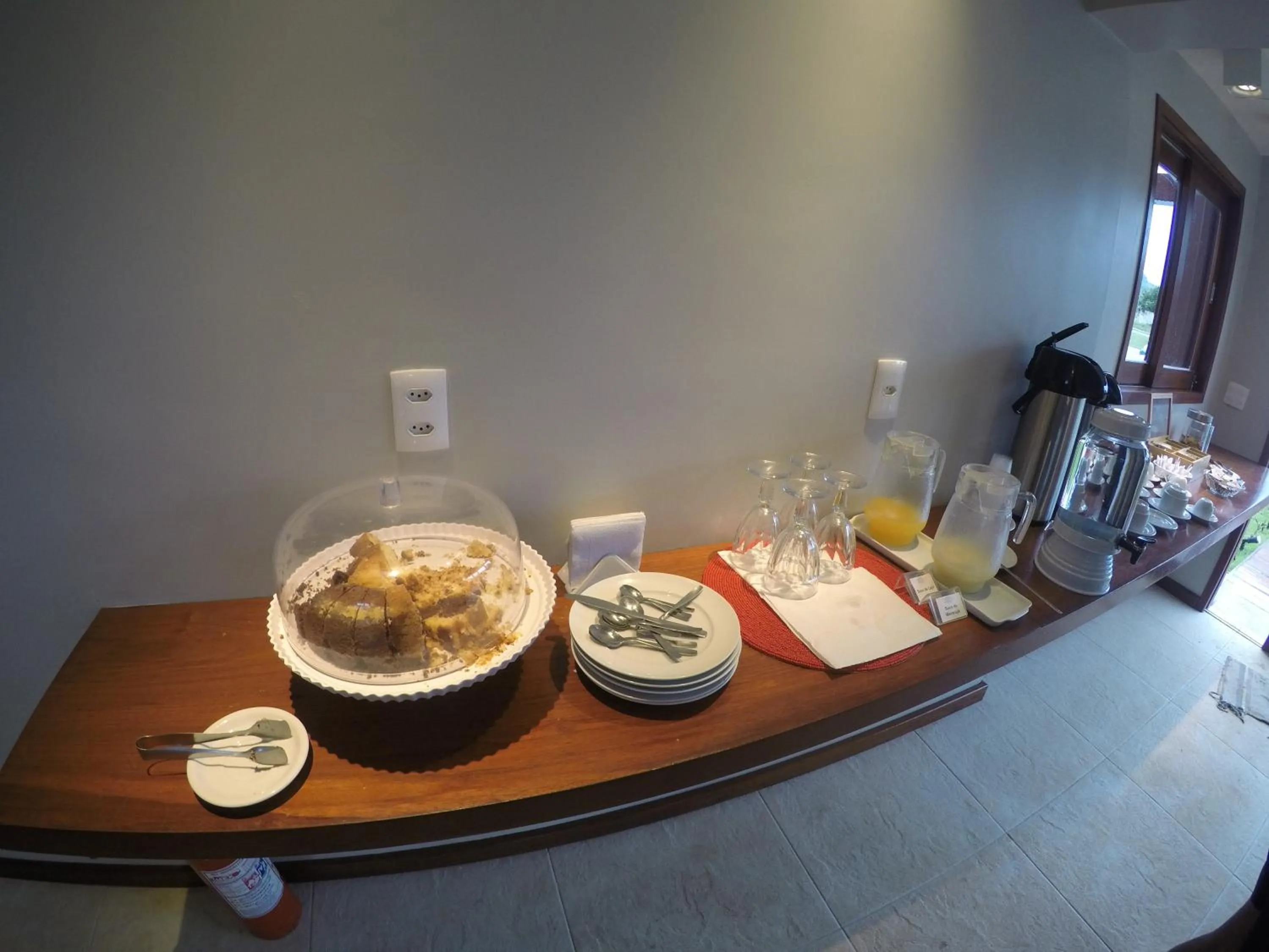 Food and drinks in Pousada Nascer do Sol