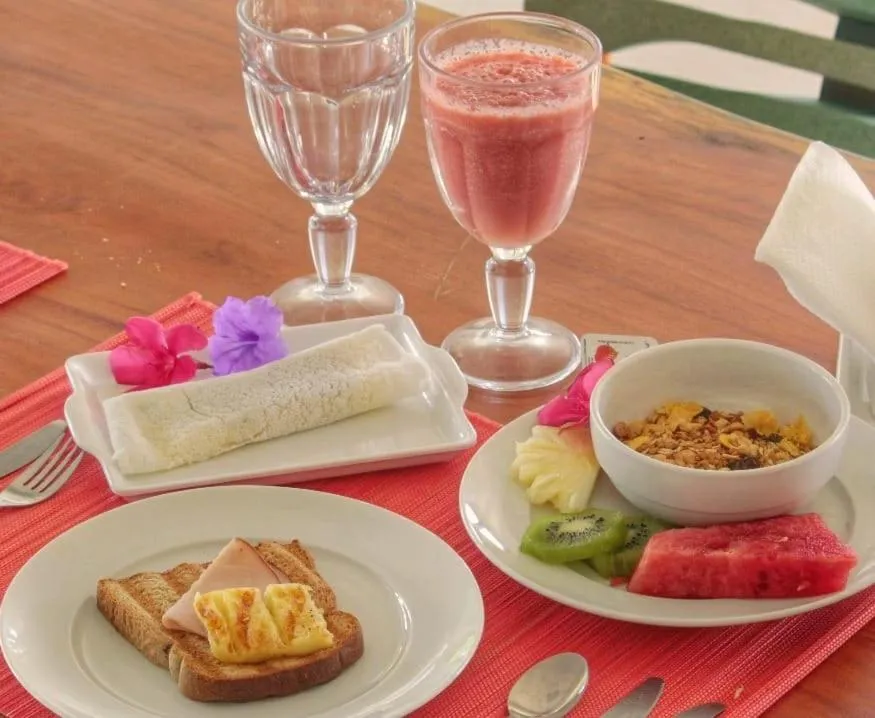 Food and drinks in Pousada Nascer do Sol