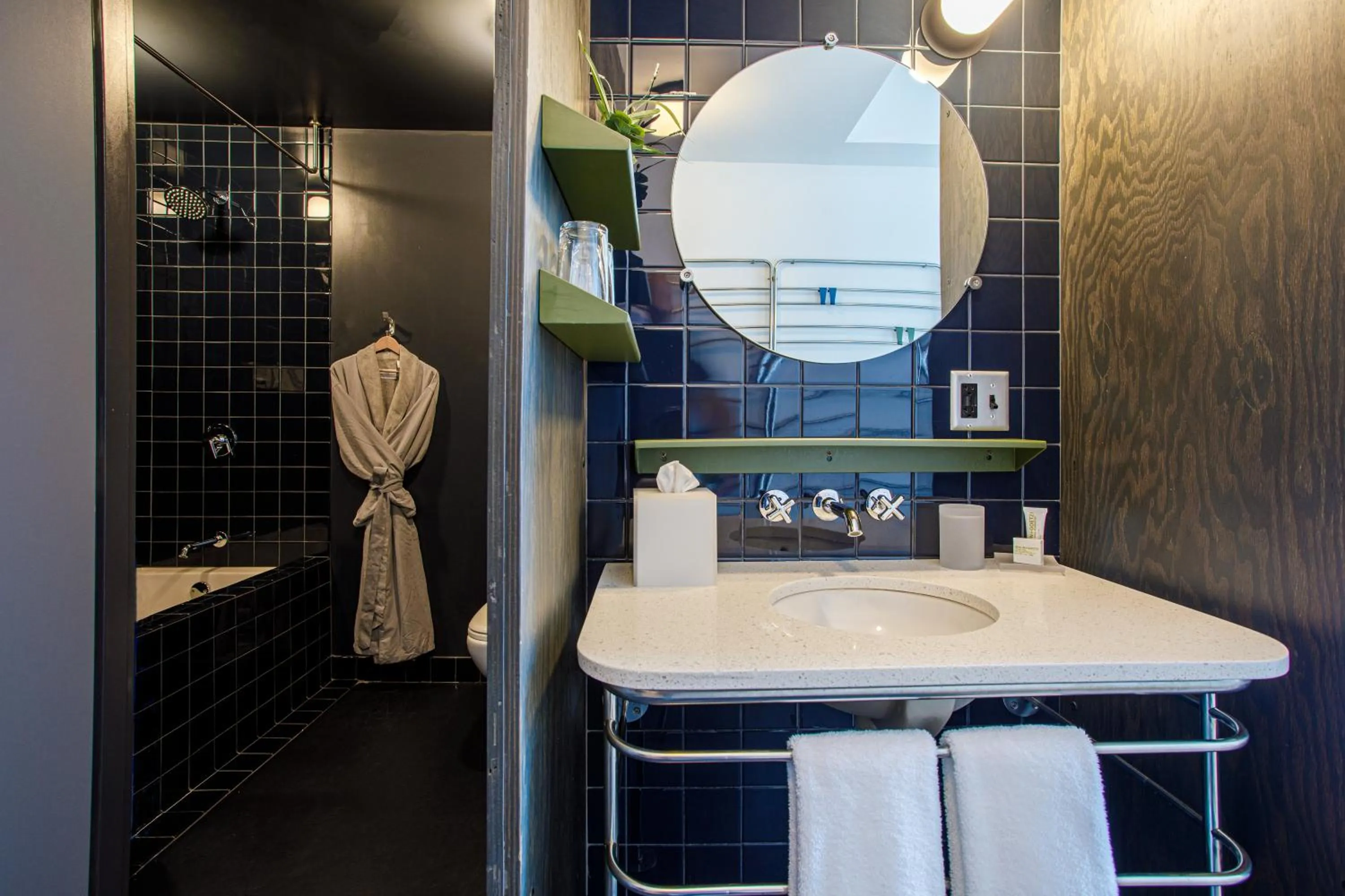 Shower in The Emily Hotel