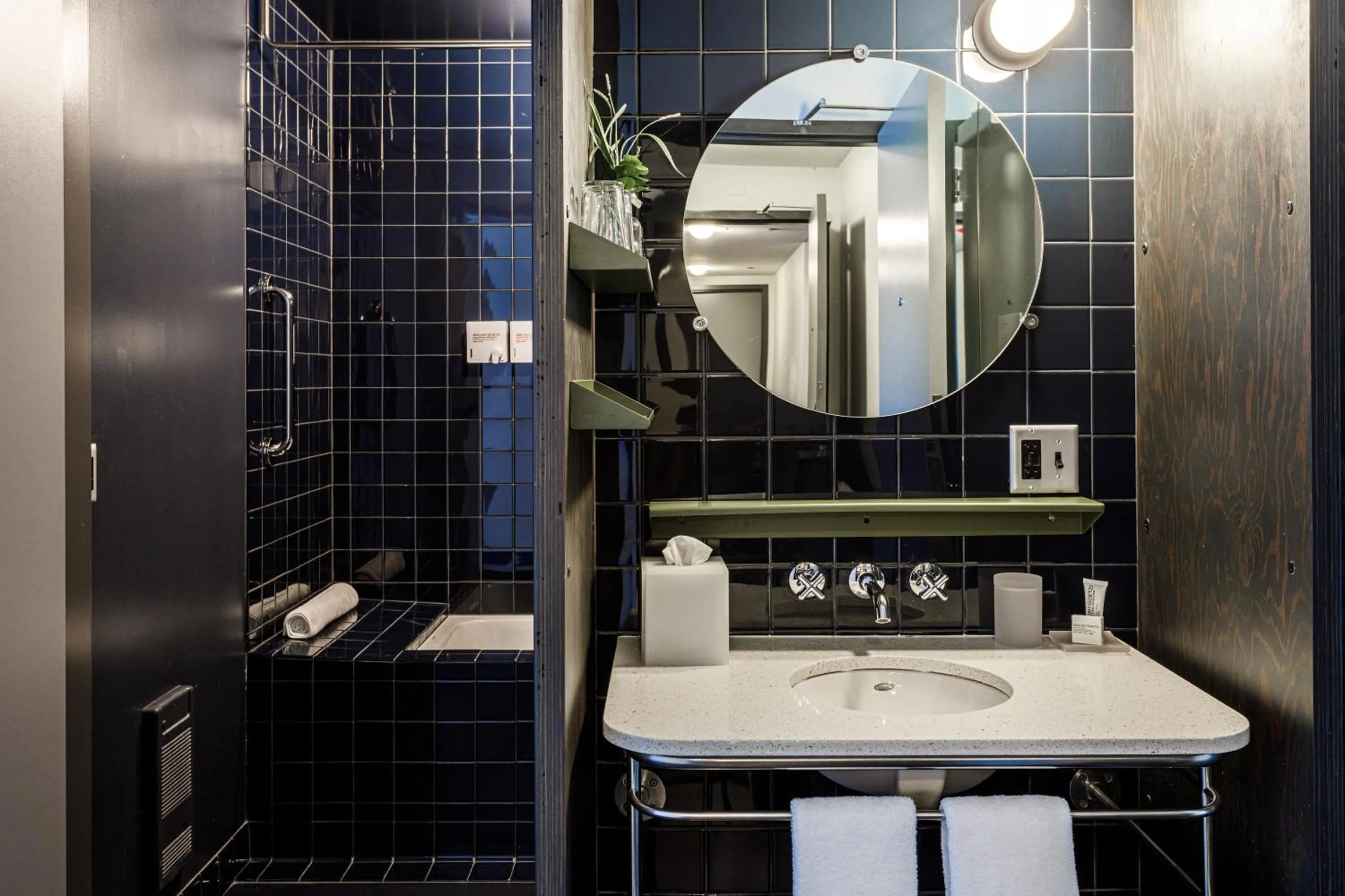 Shower in The Emily Hotel