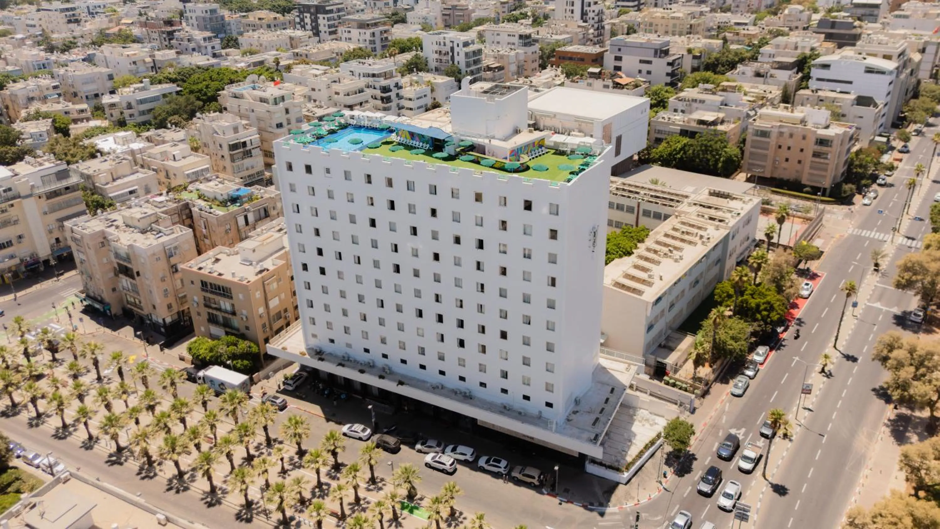 Property building in Grand Beach Hotel