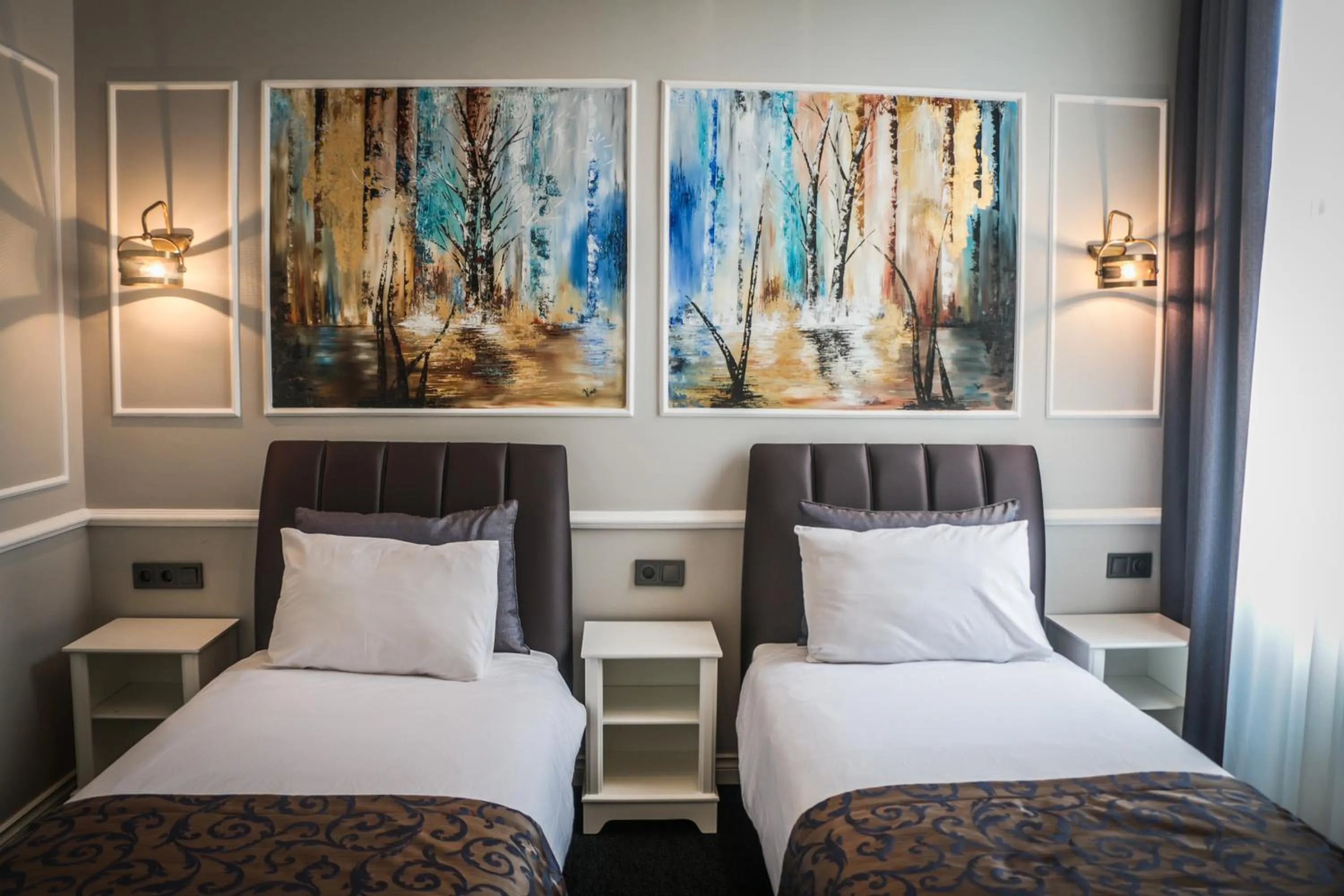 Bed in Hotel Naumpasa Konagi