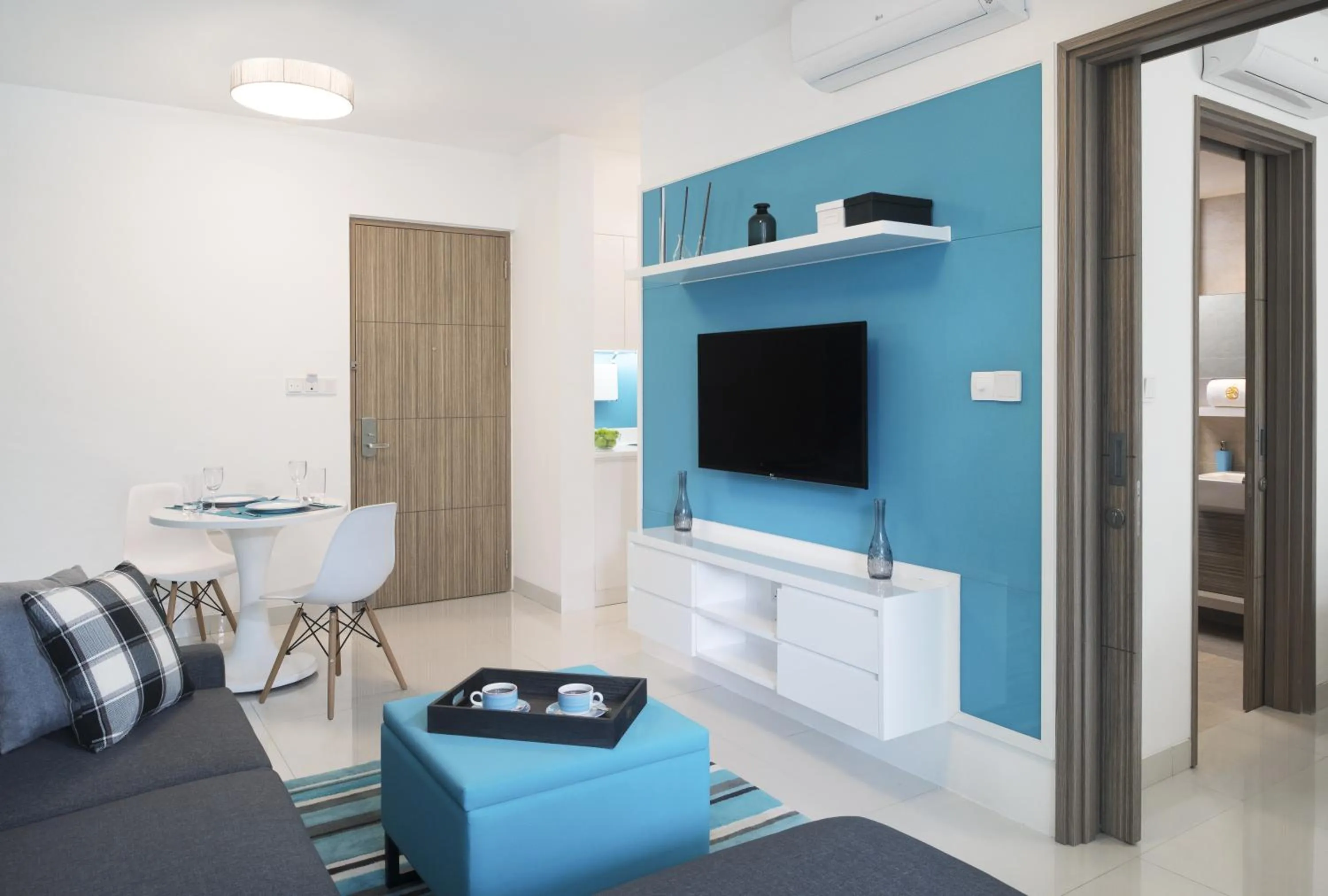 Living room in Cassia Bintan, part of Banyan Group