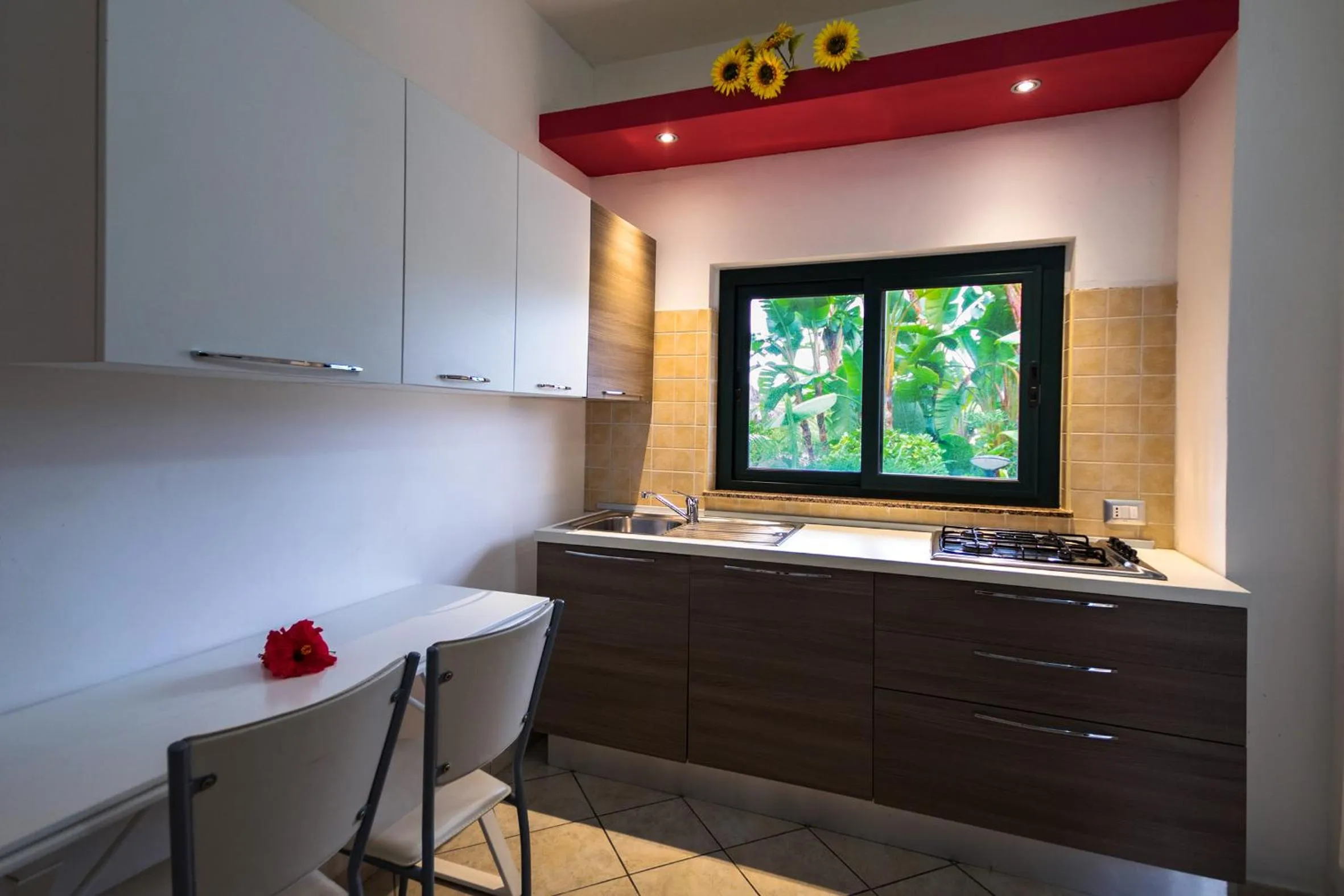 Kitchen or kitchenette in Park Oasi Resort