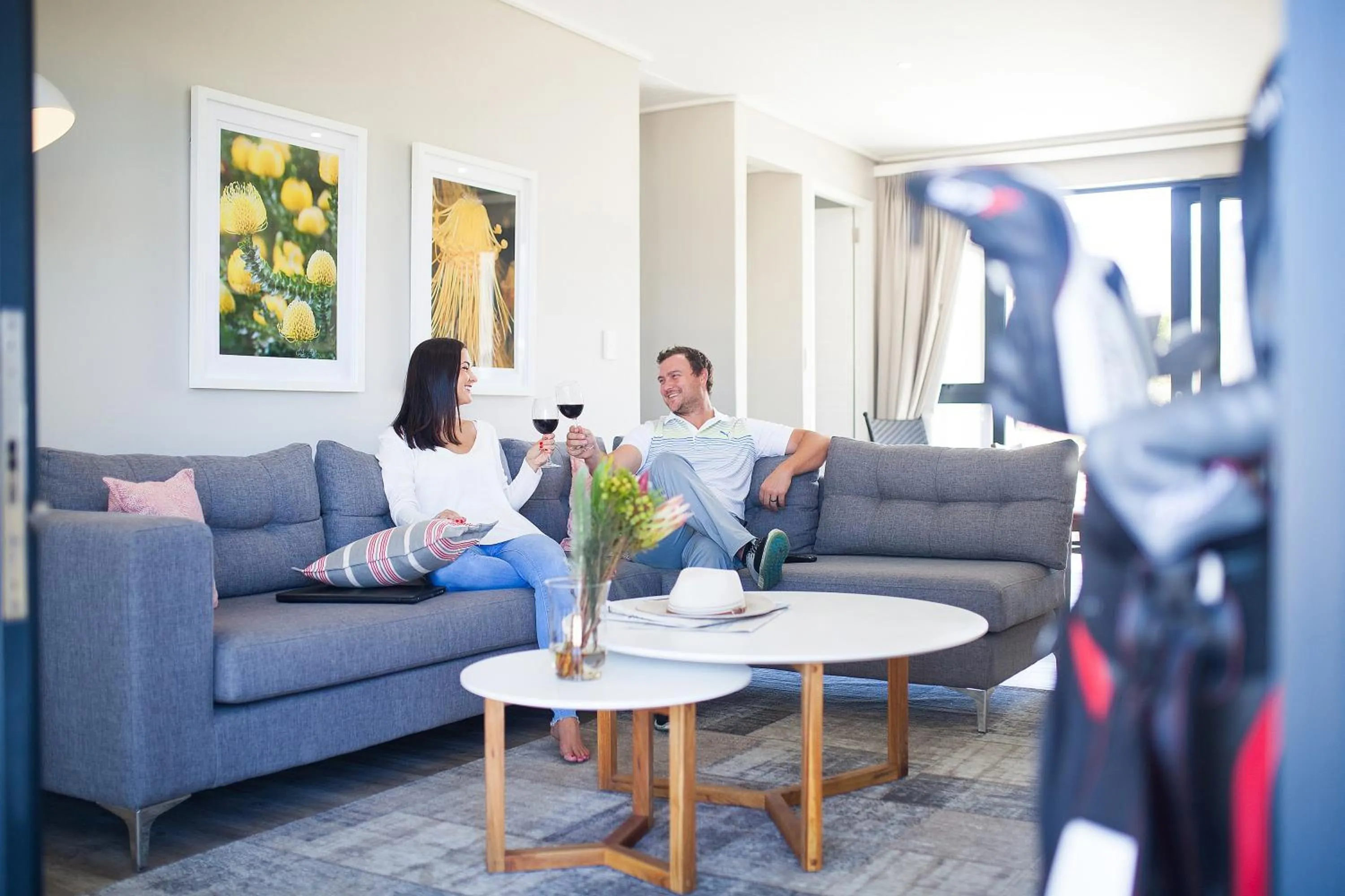 Communal lounge/ TV room in Pearl Valley Hotel