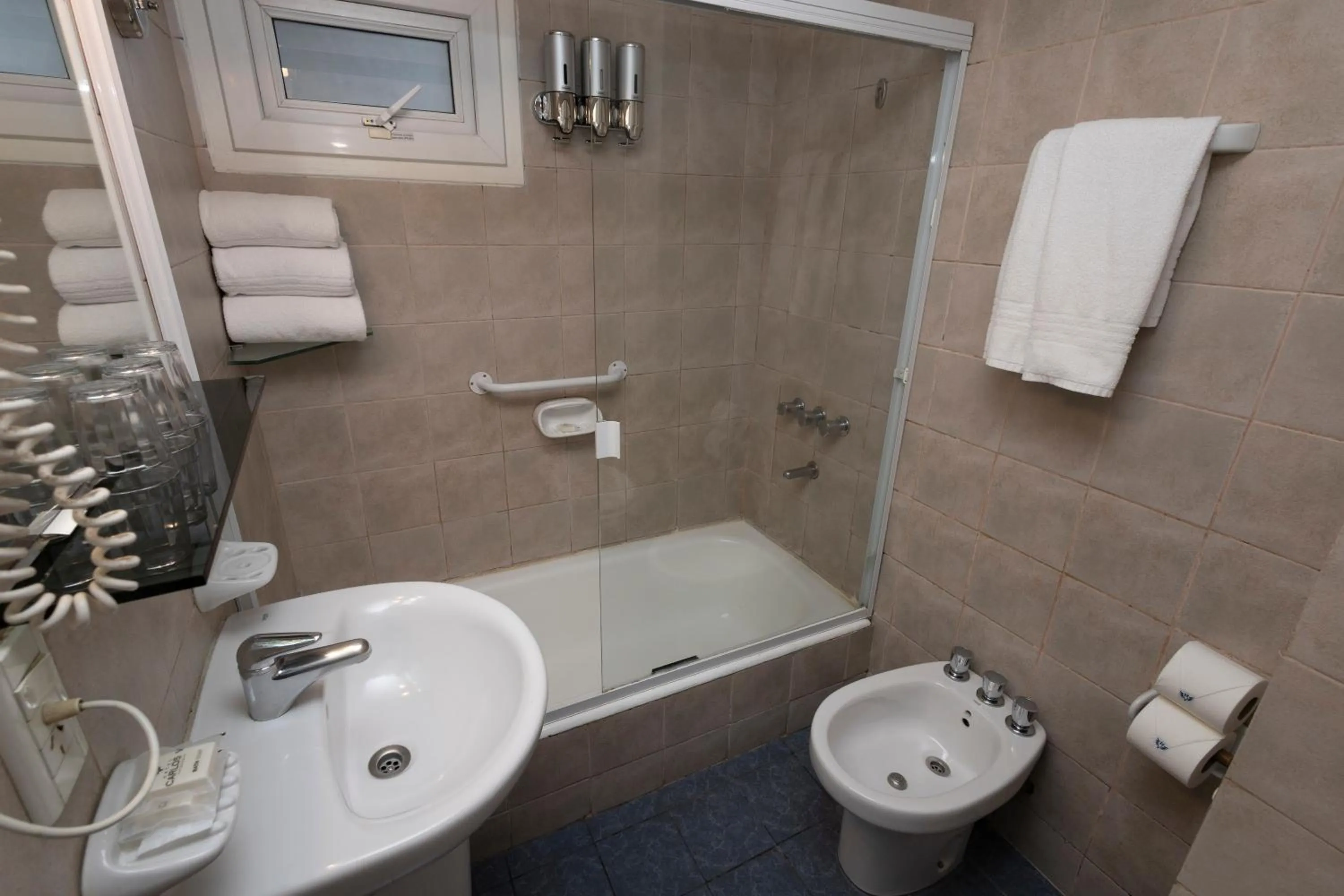 Shower in Carlos V Patagonia