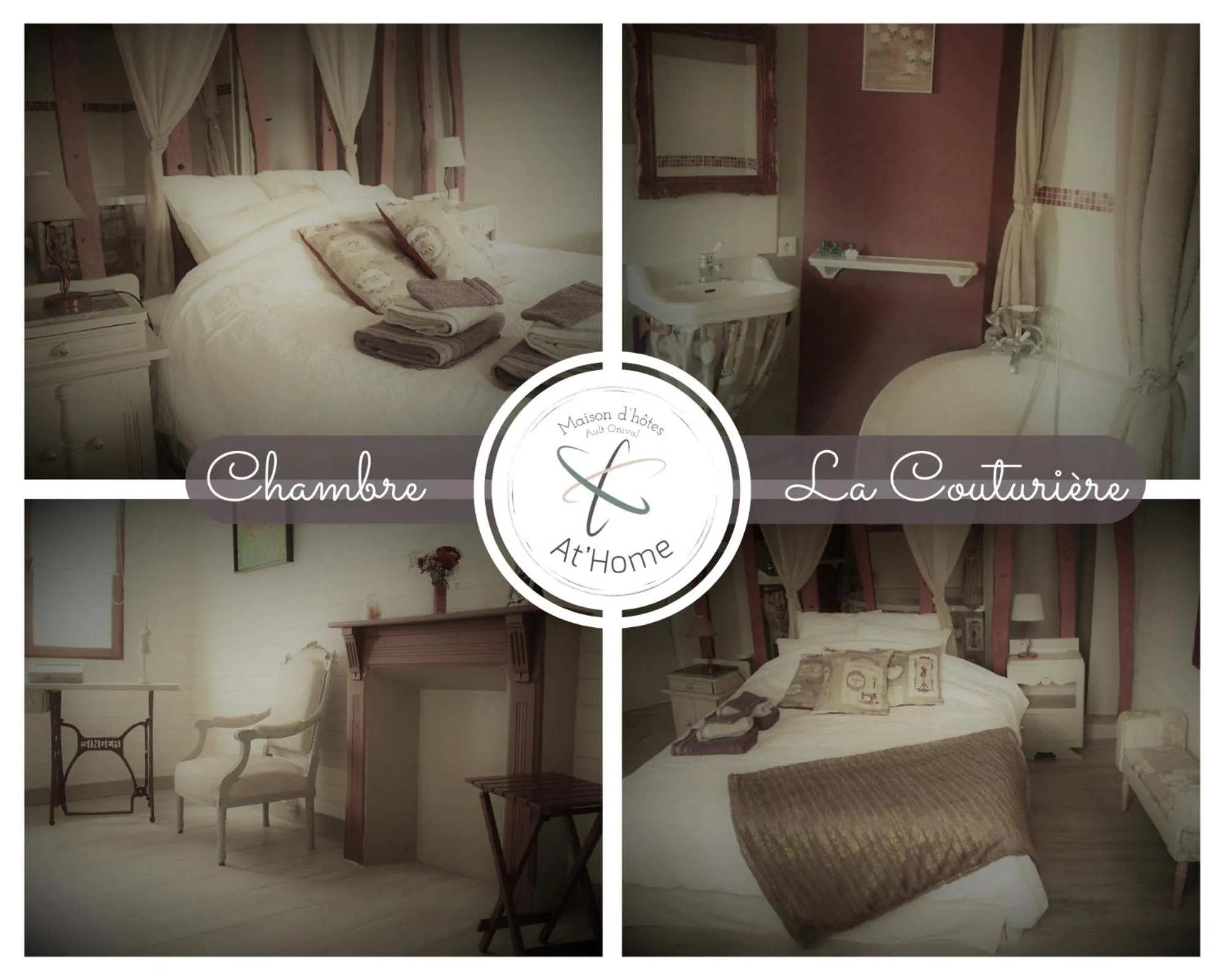 Photo of the whole room, Bed in Maison d'hôtes "At'Home"