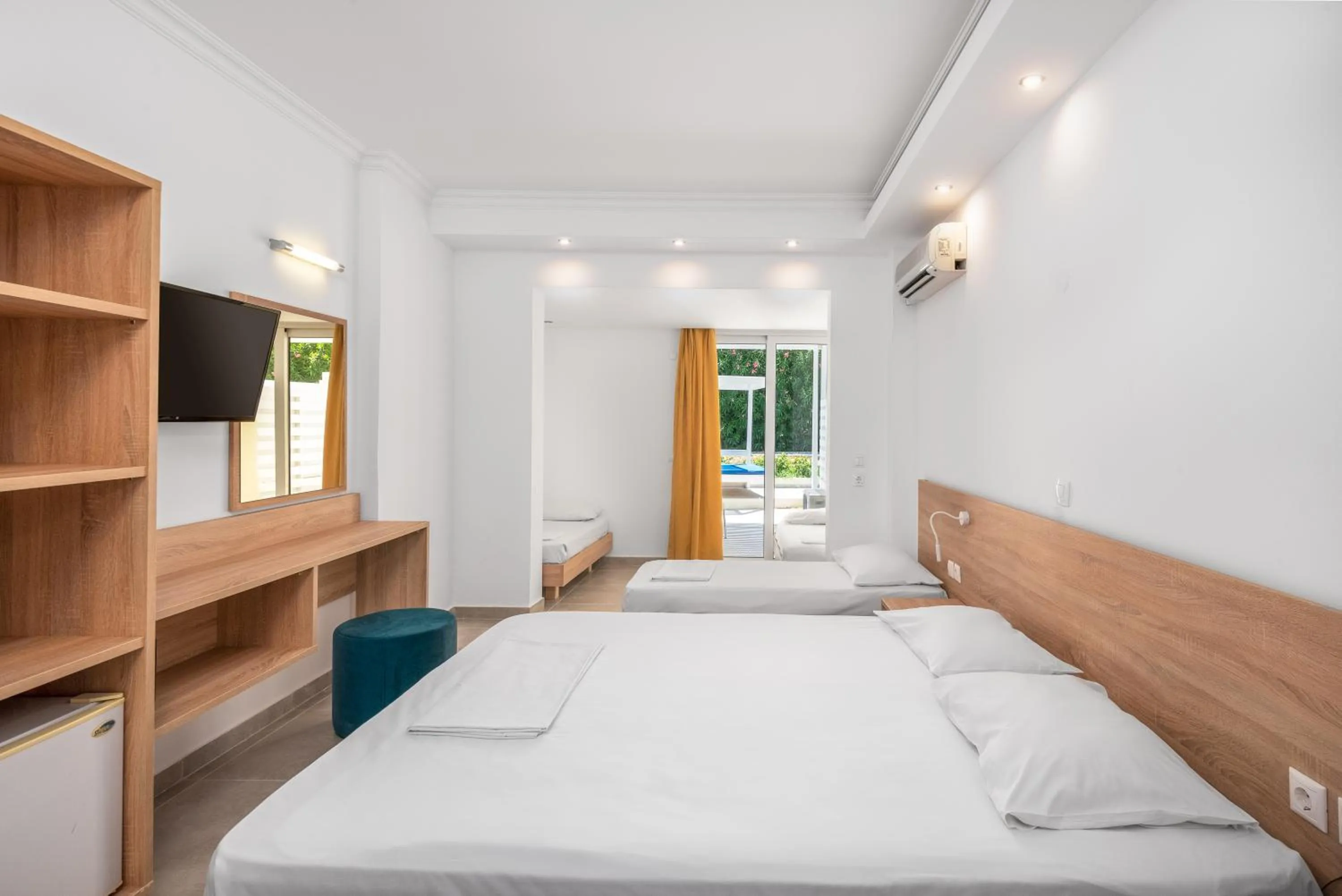 Bedroom, Bed in Delfinia Resort - All Inclusive