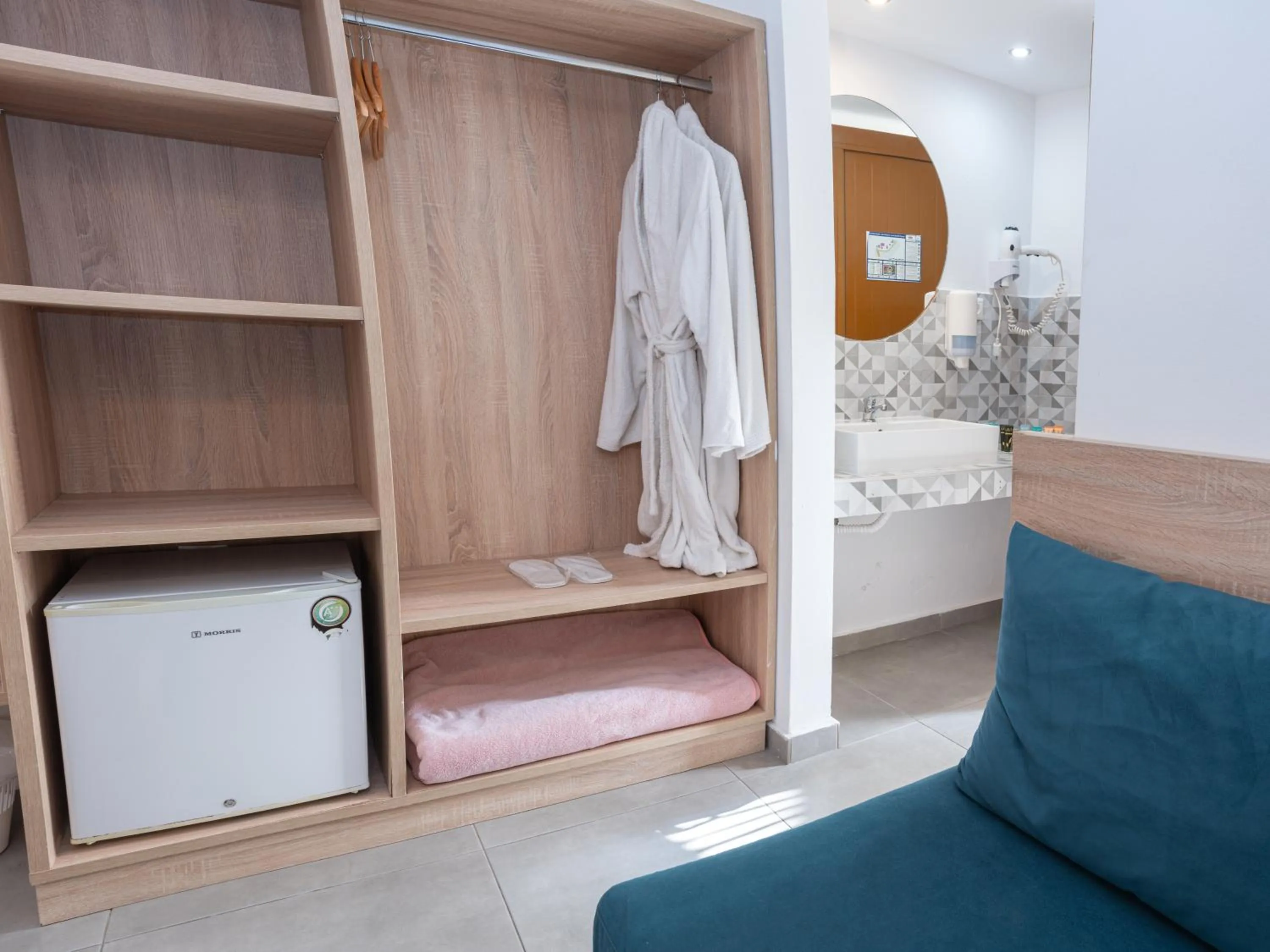 Bedroom, Bed in Delfinia Resort - All Inclusive