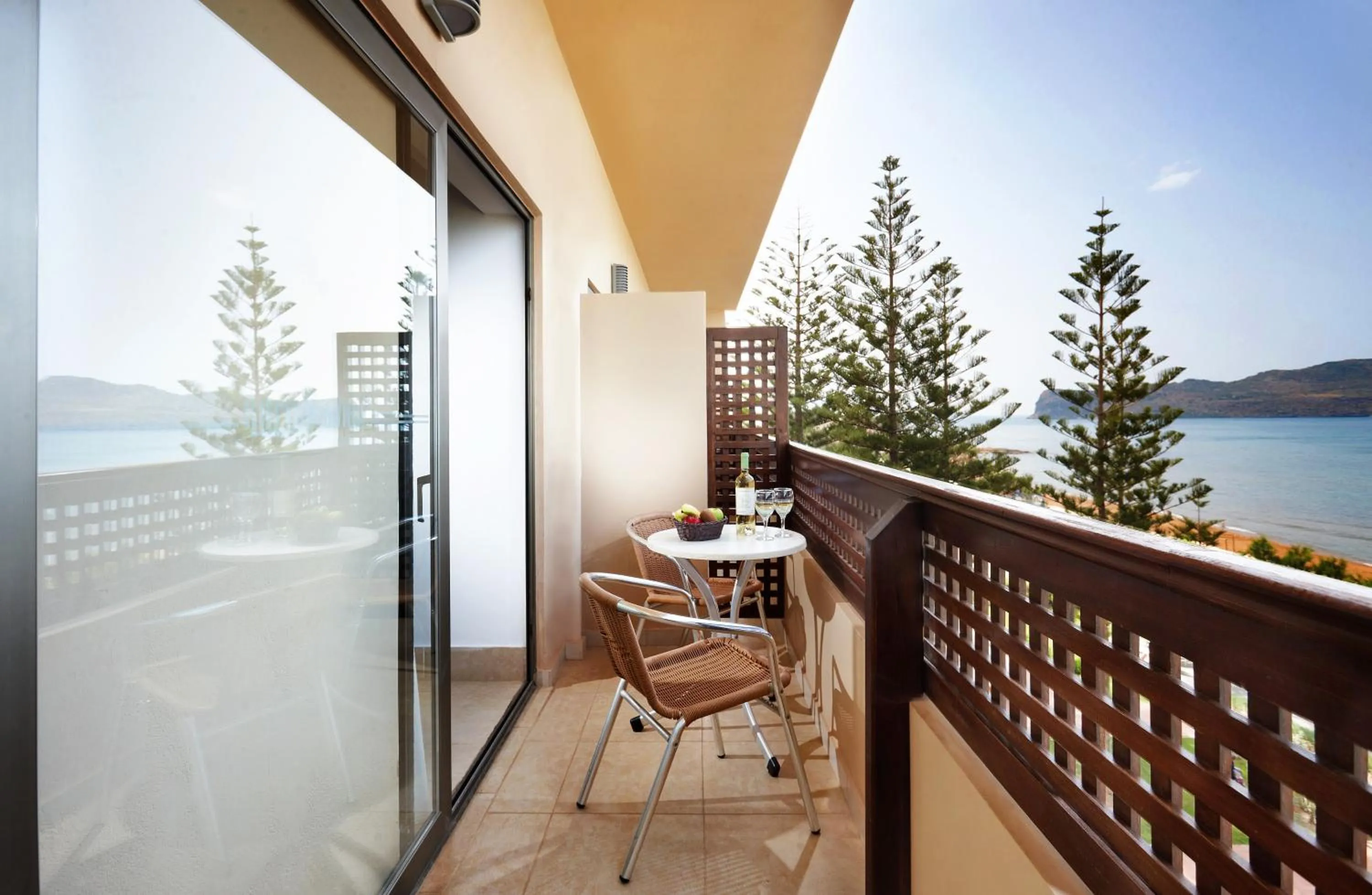 Balcony/Terrace in Giannoulis – Santa Marina Beach Hotel