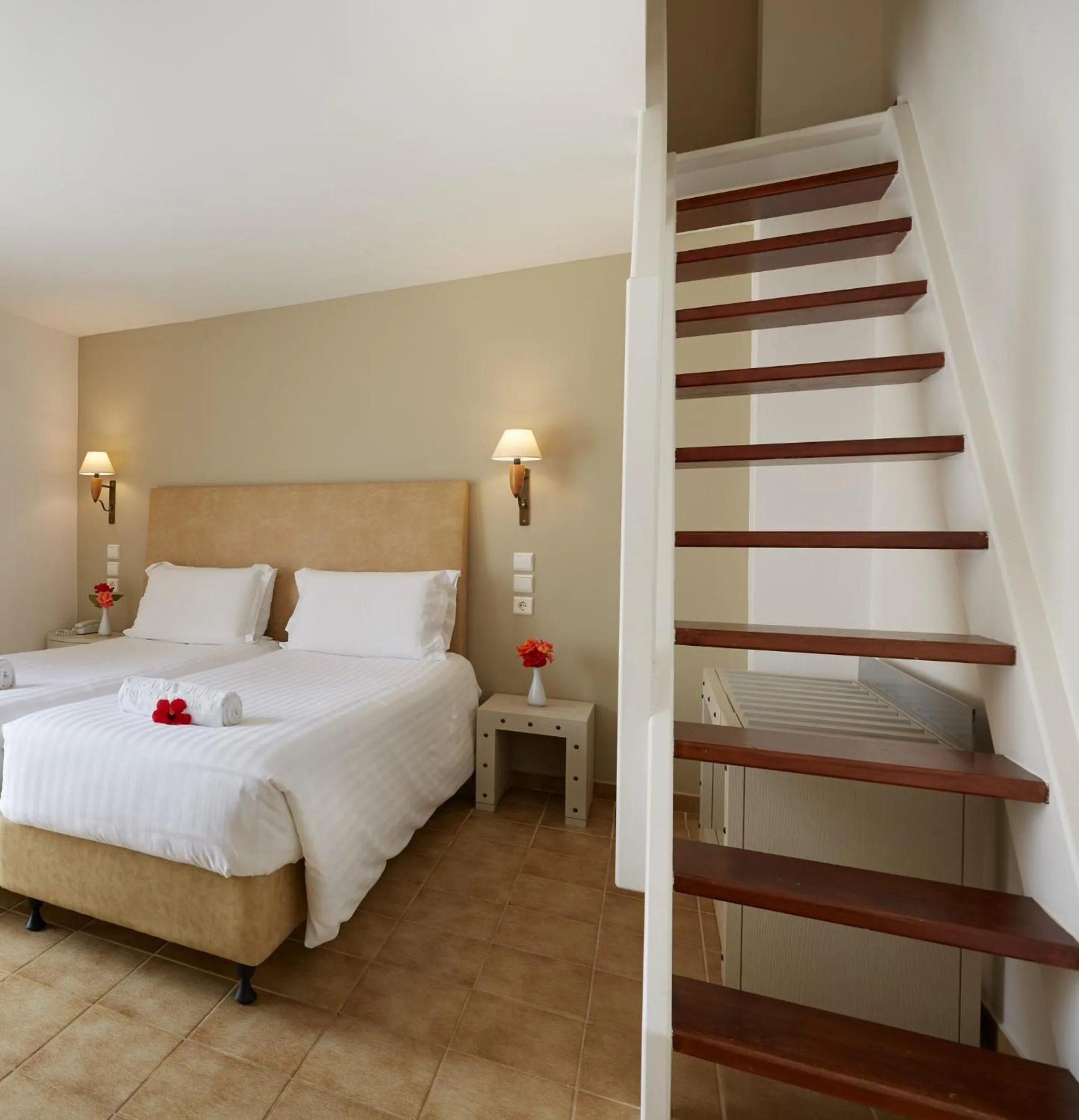 Bed in Giannoulis – Santa Marina Beach Hotel