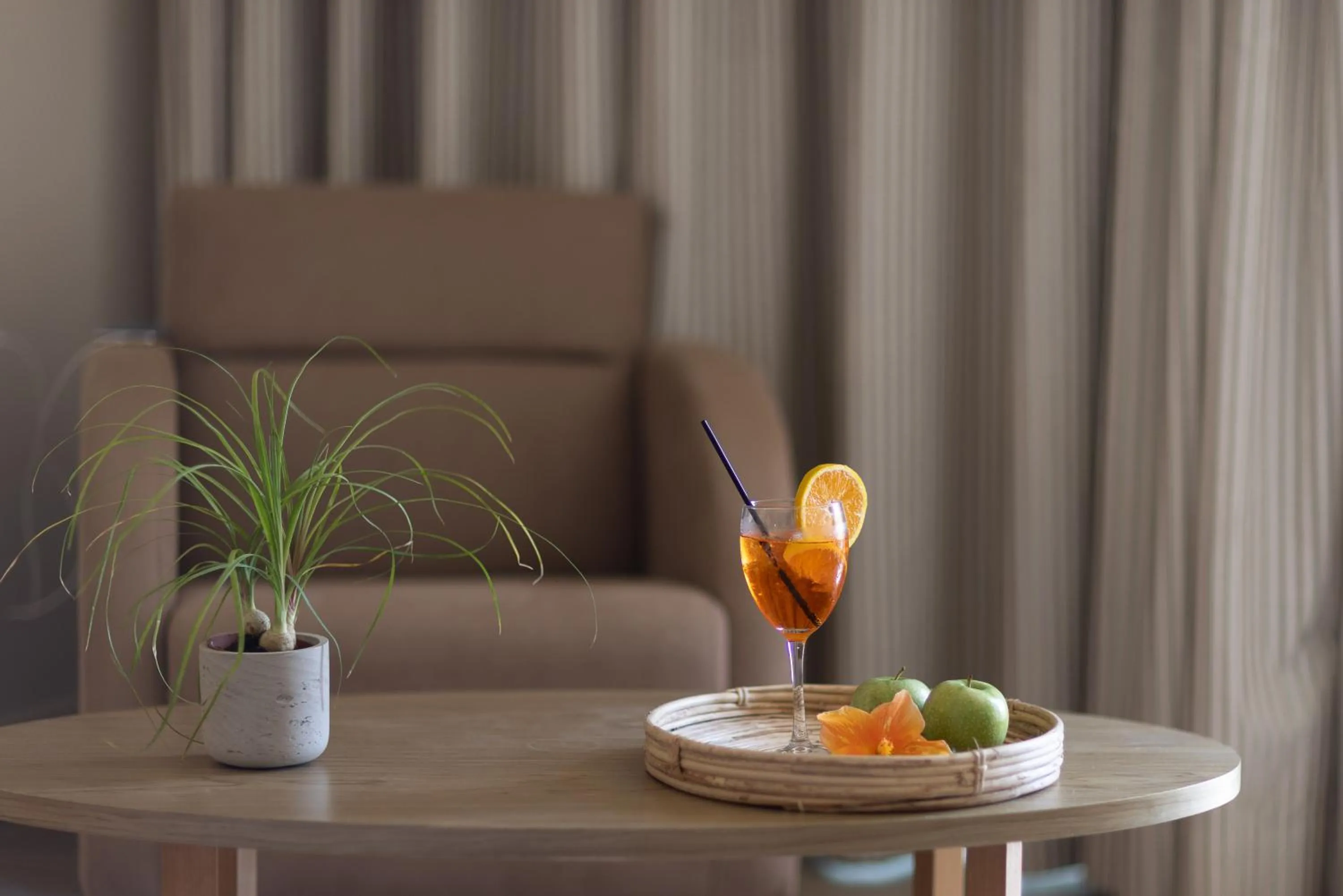 Seating area in Giannoulis – Santa Marina Beach Hotel