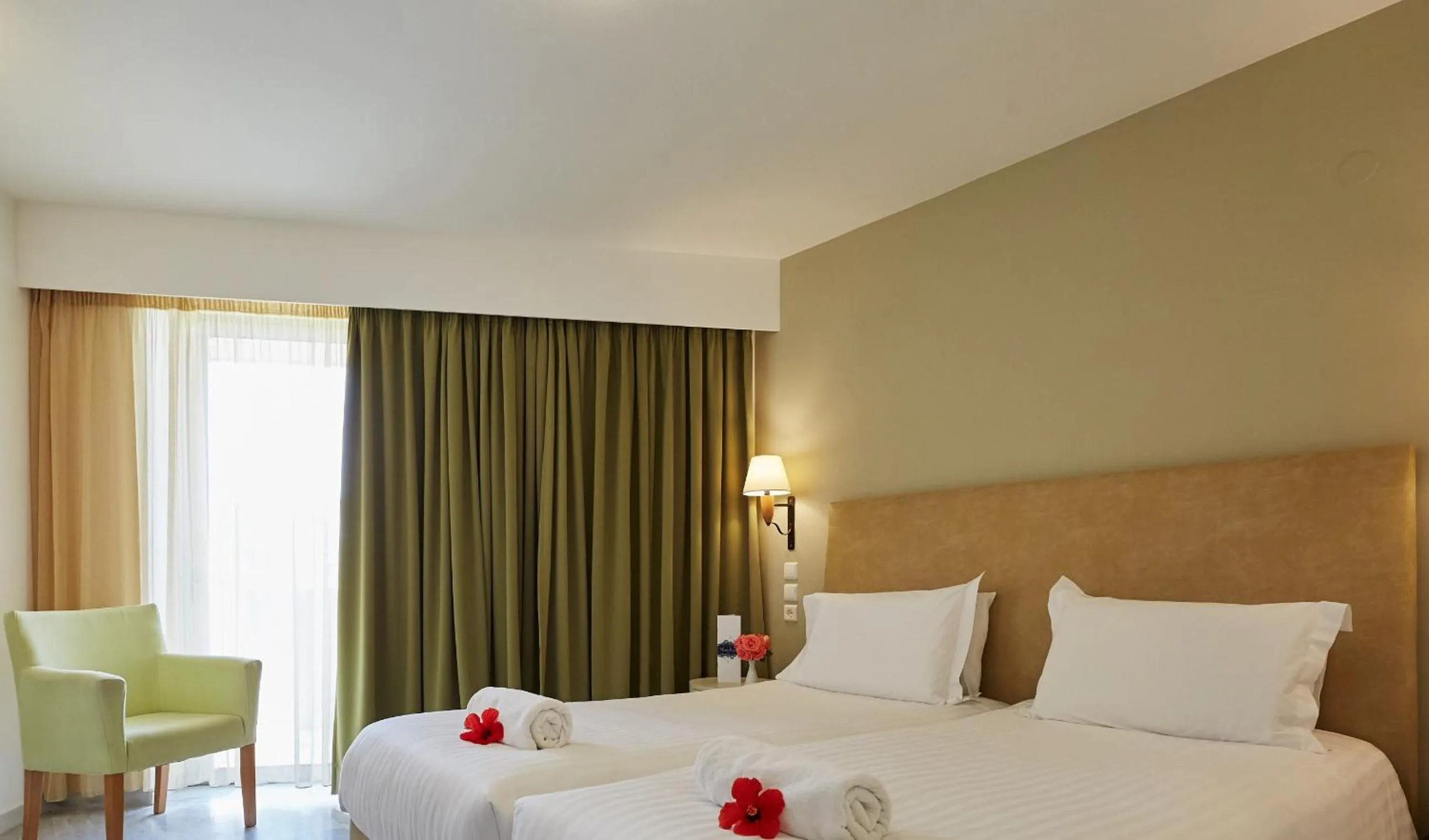 Bed in Giannoulis – Santa Marina Beach Hotel