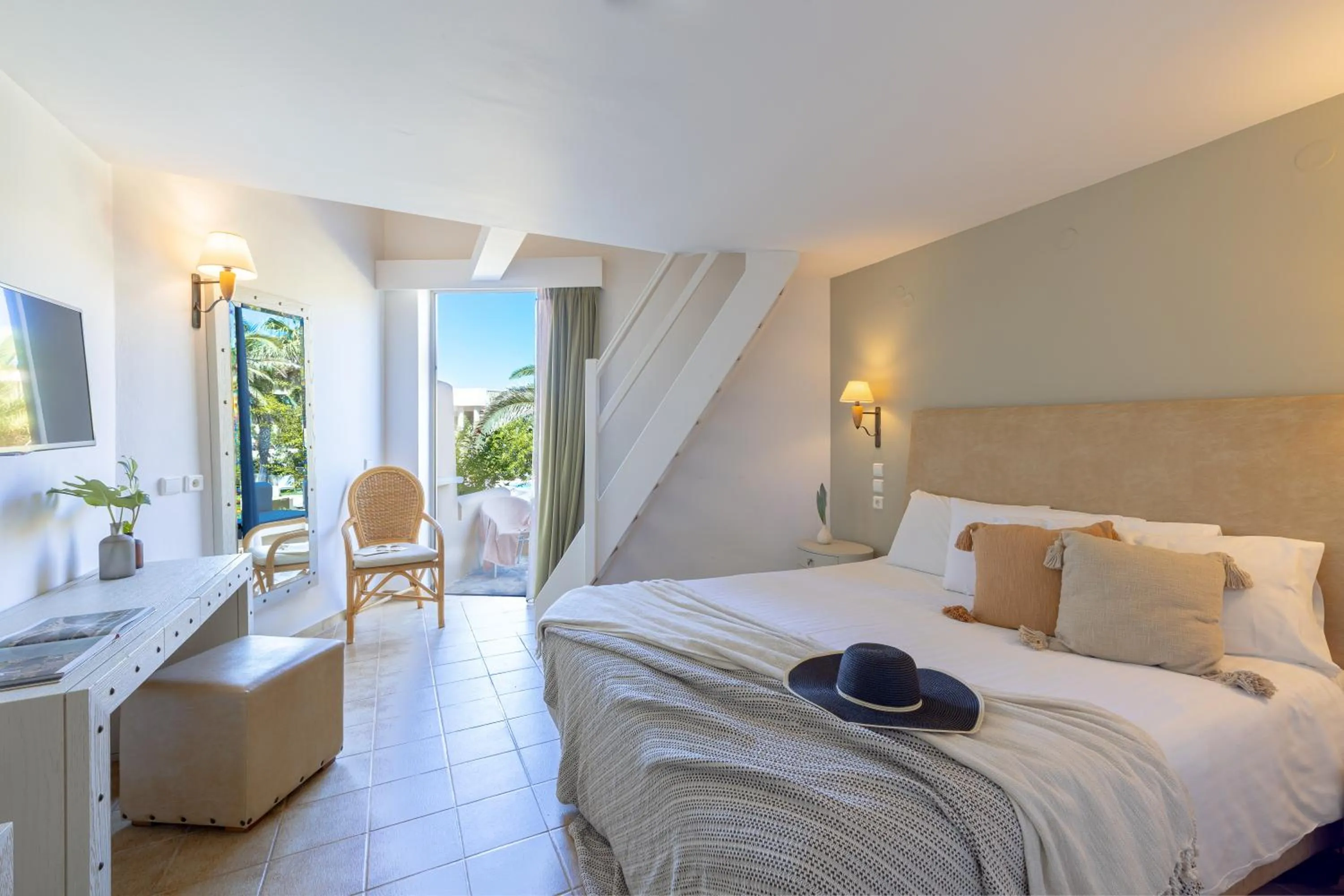 Bed in Giannoulis – Santa Marina Beach Hotel